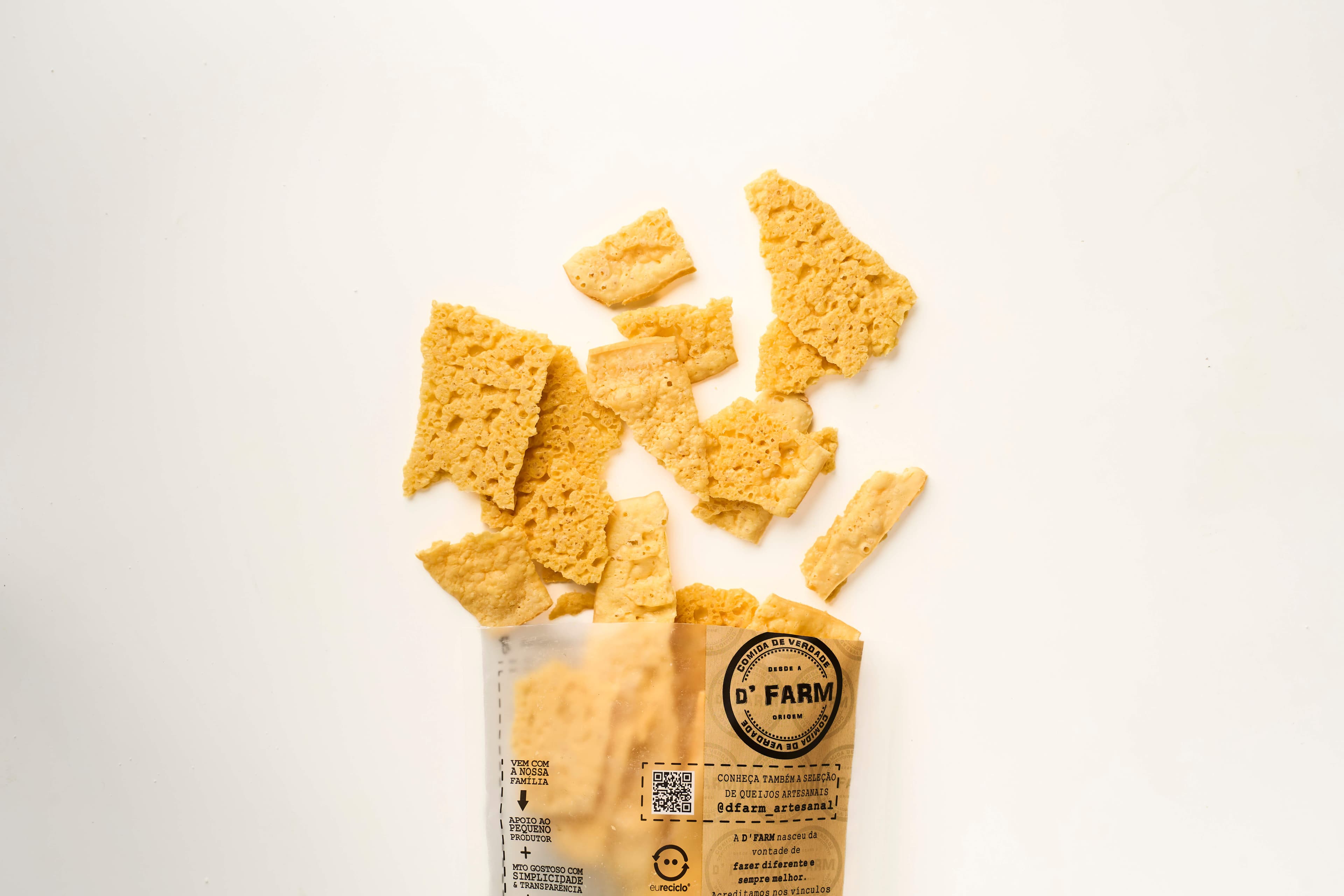 Crispy 100% queijo maturado suave D'Farm 54g