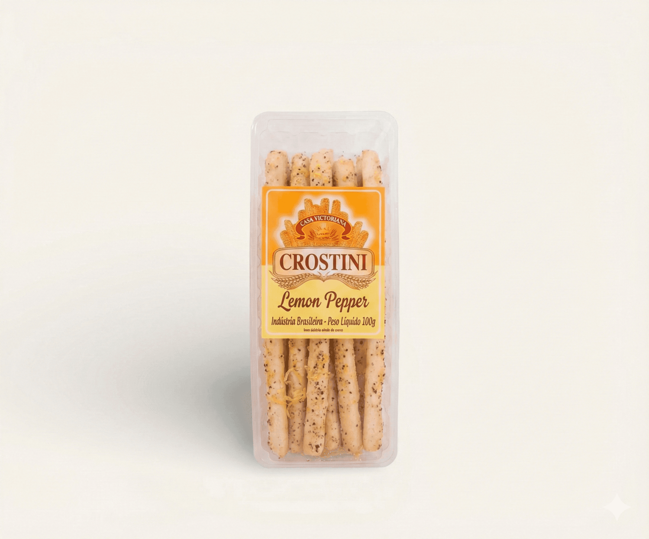 Crostini de lemon pepper Casa Victoriana 100g