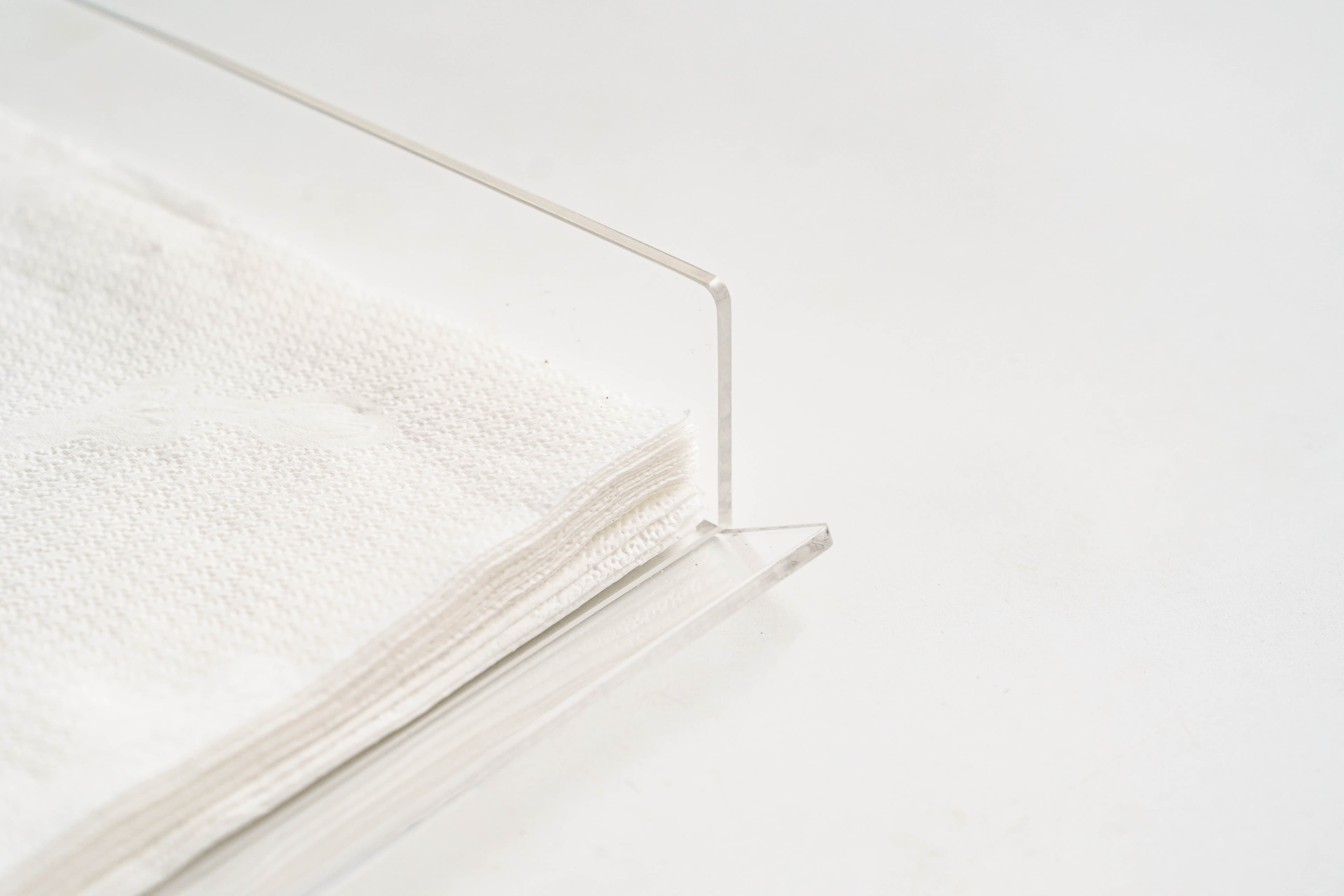 Porta guardanapo de papel em acrílico