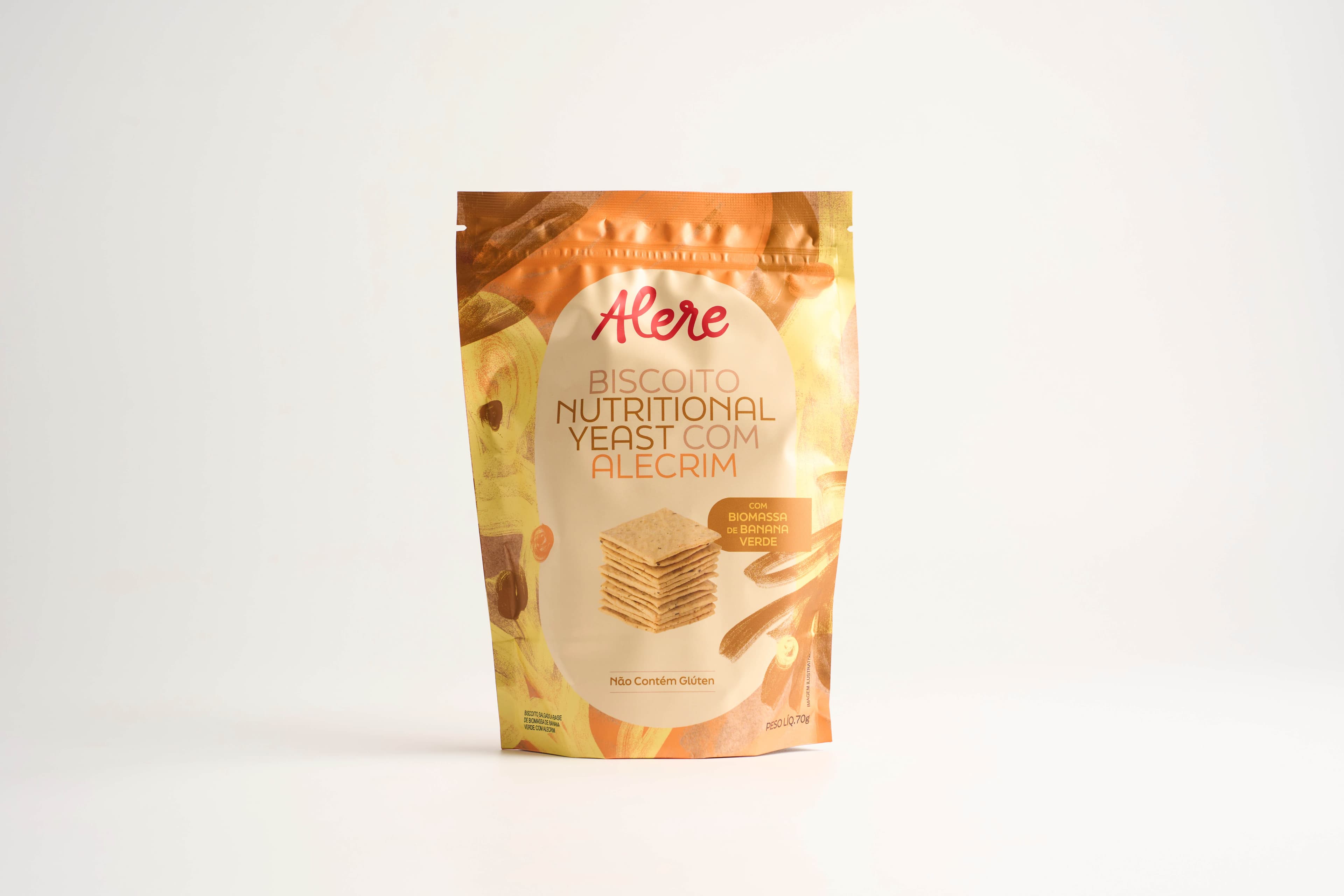 Biscoito com alecrim e yeast Alere Gourmet 70g