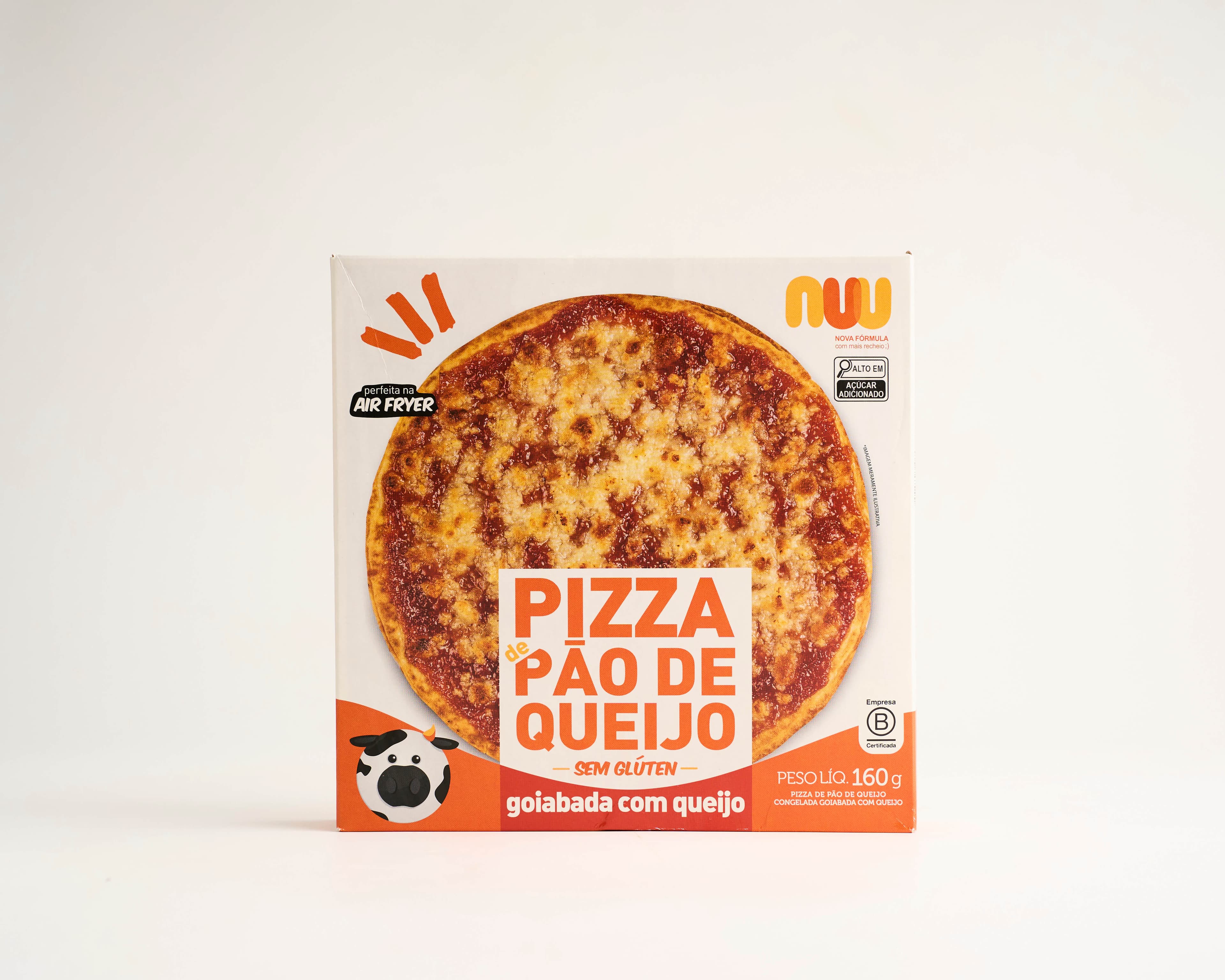 Pizza de pão de queijo sabor goiabada com queijo 160g