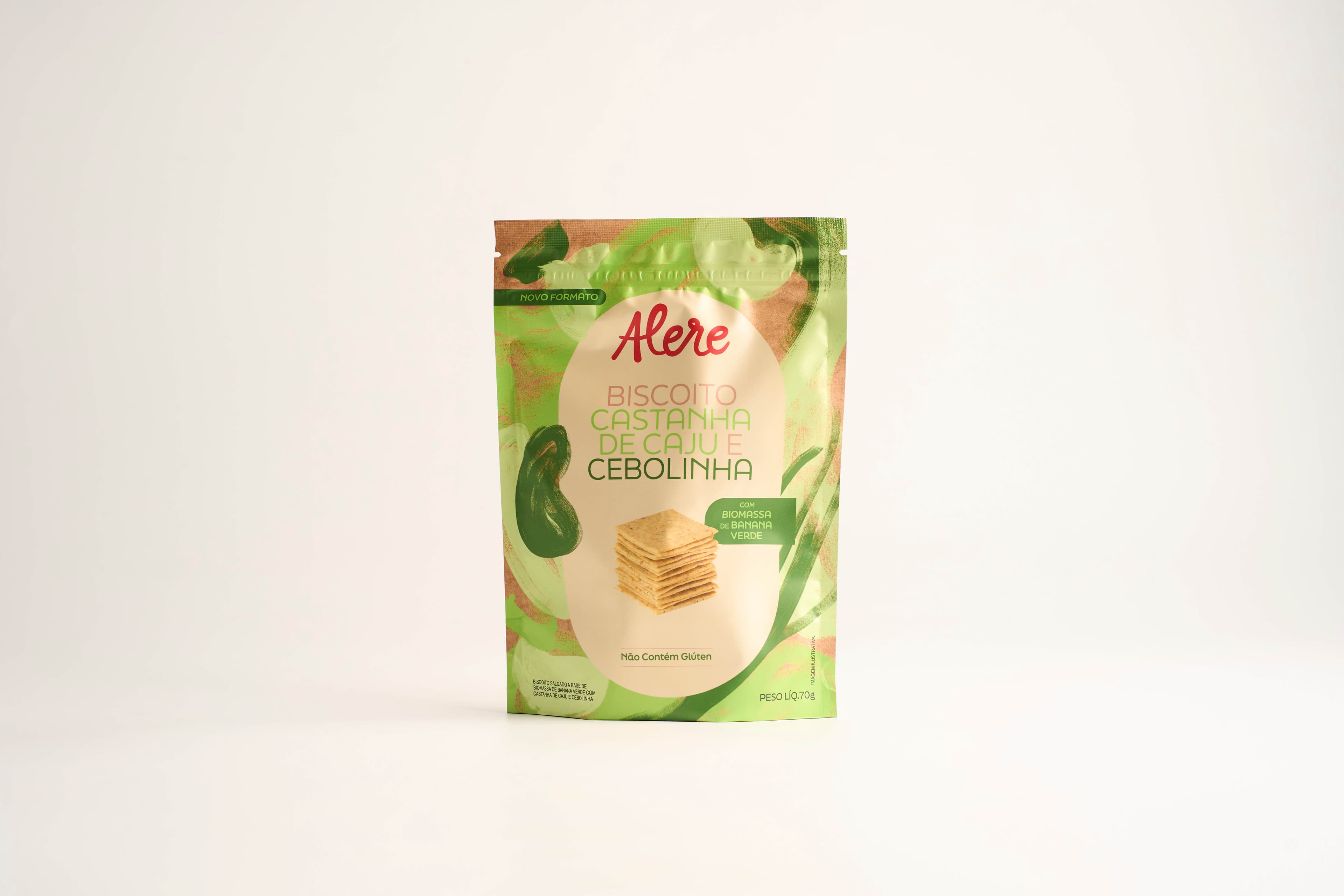 Biscoito de castanha de caju com cebolinha 70g