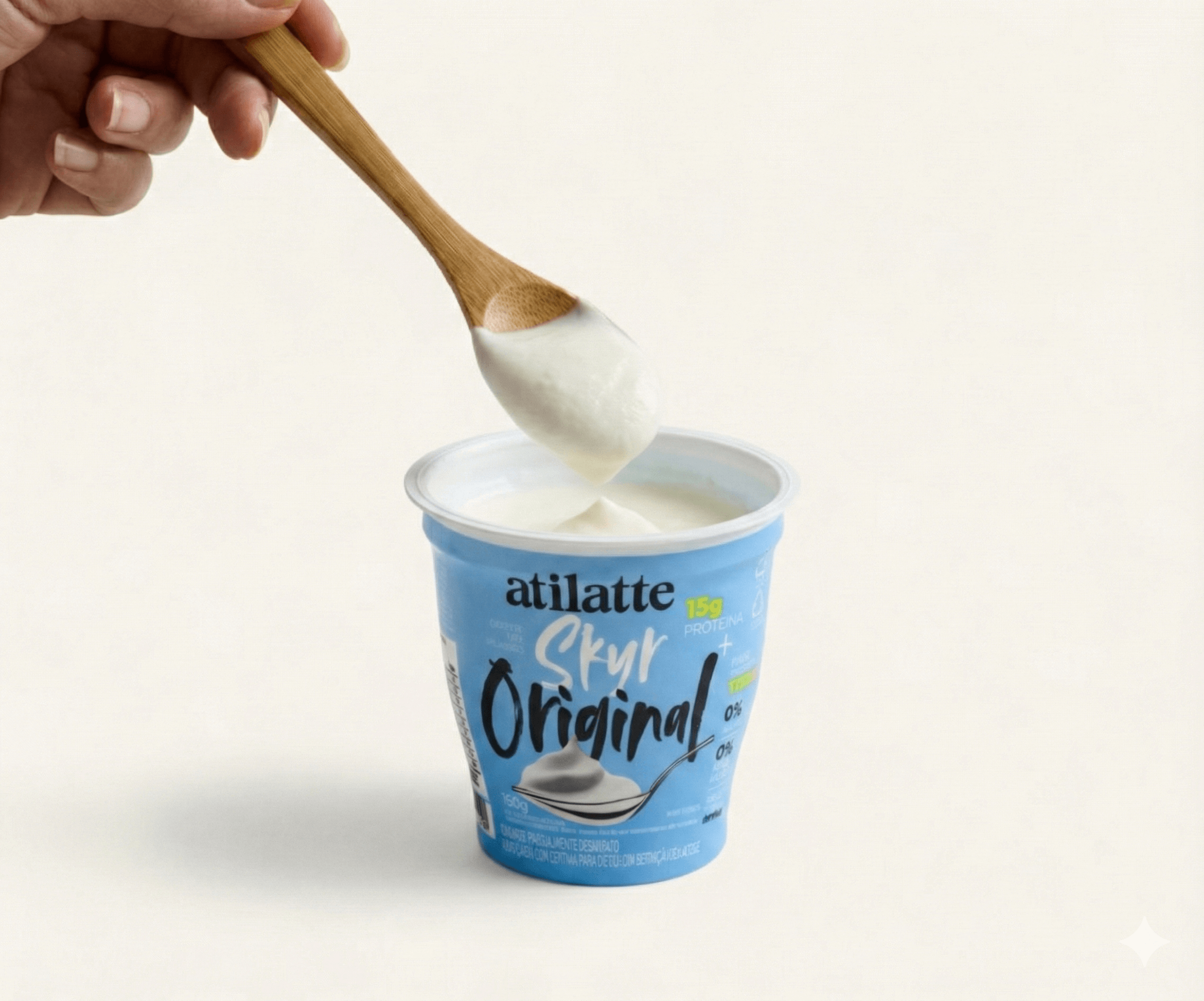 Iogurte parcialmente desnatado skyr original zero lactose 160g