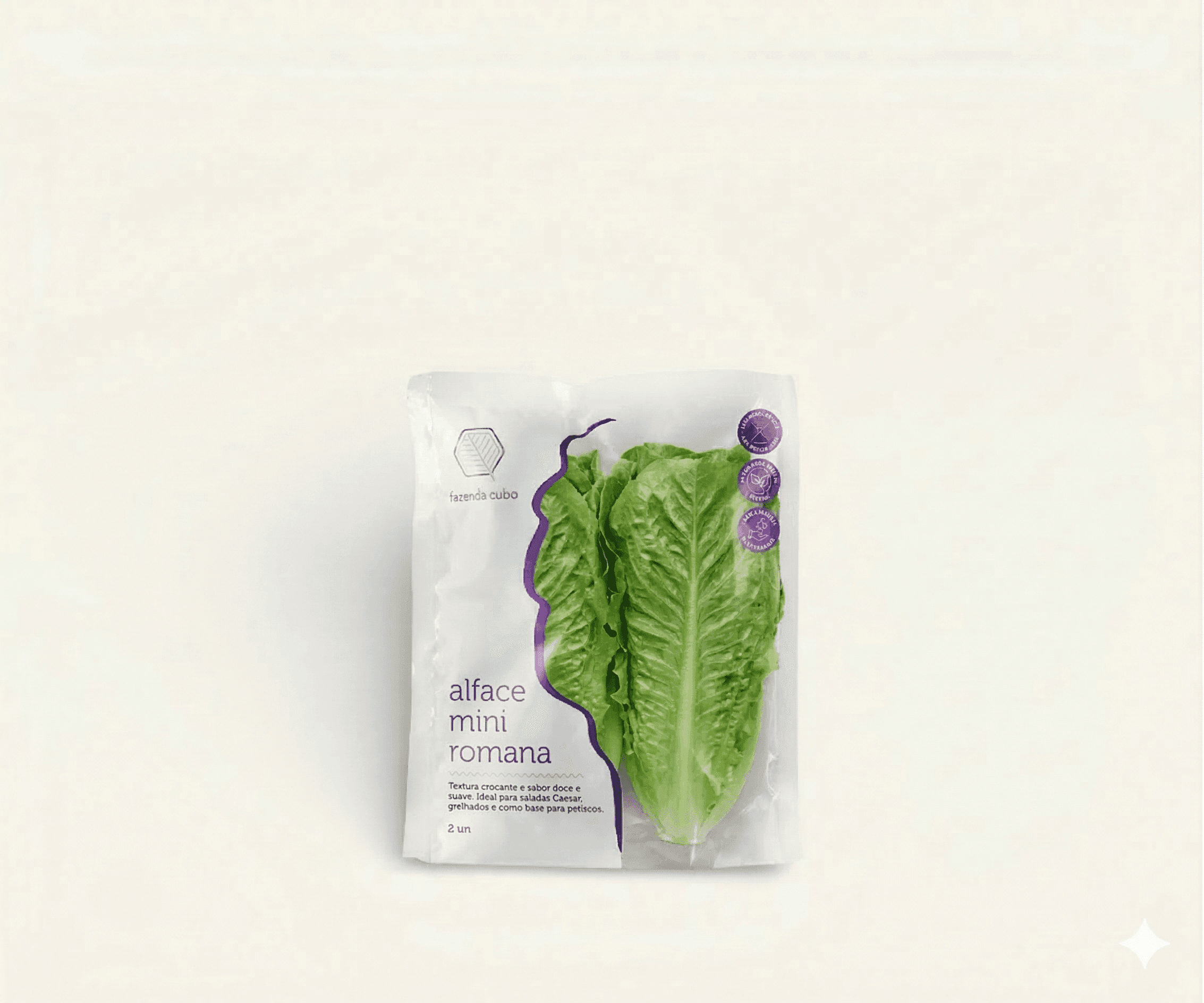 Alface mini romana Fazenda Cubo 2 un