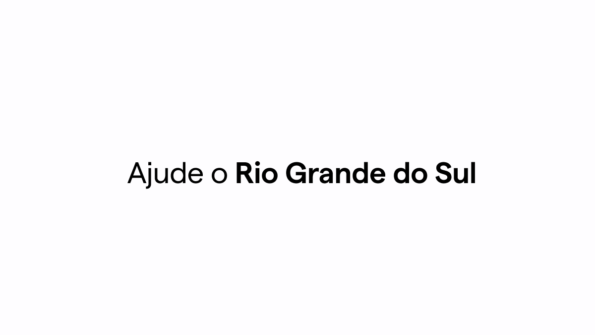 Banner de SOS Rio Grande do Sul 