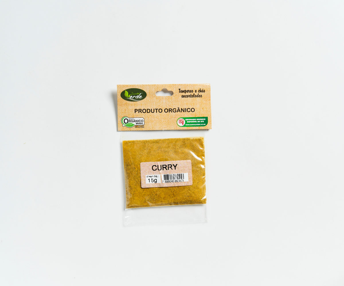 Curry Quintal Verde Orgânico - 15g
