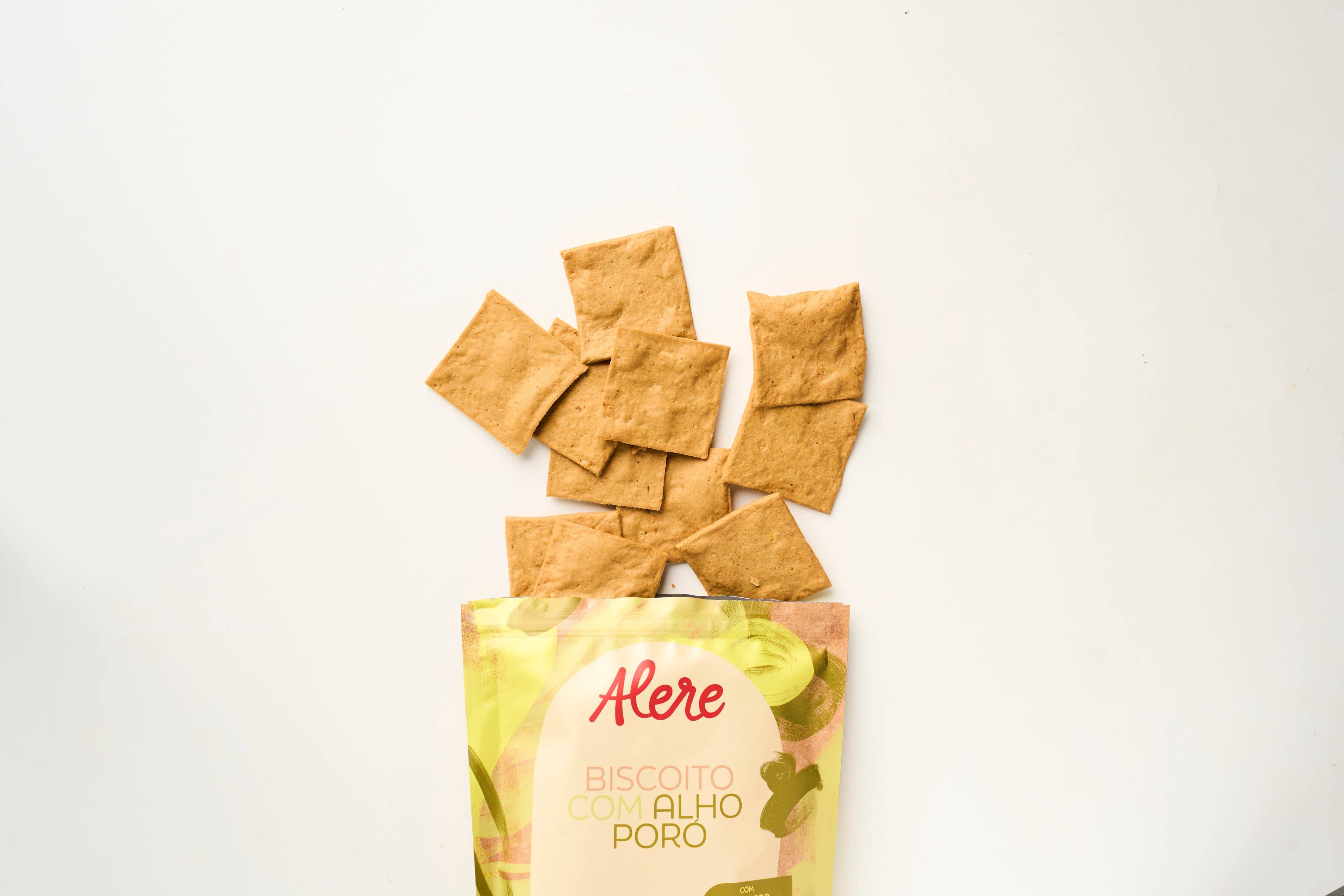 Biscoito proteico com alho-poró Alere Gourmet 55g