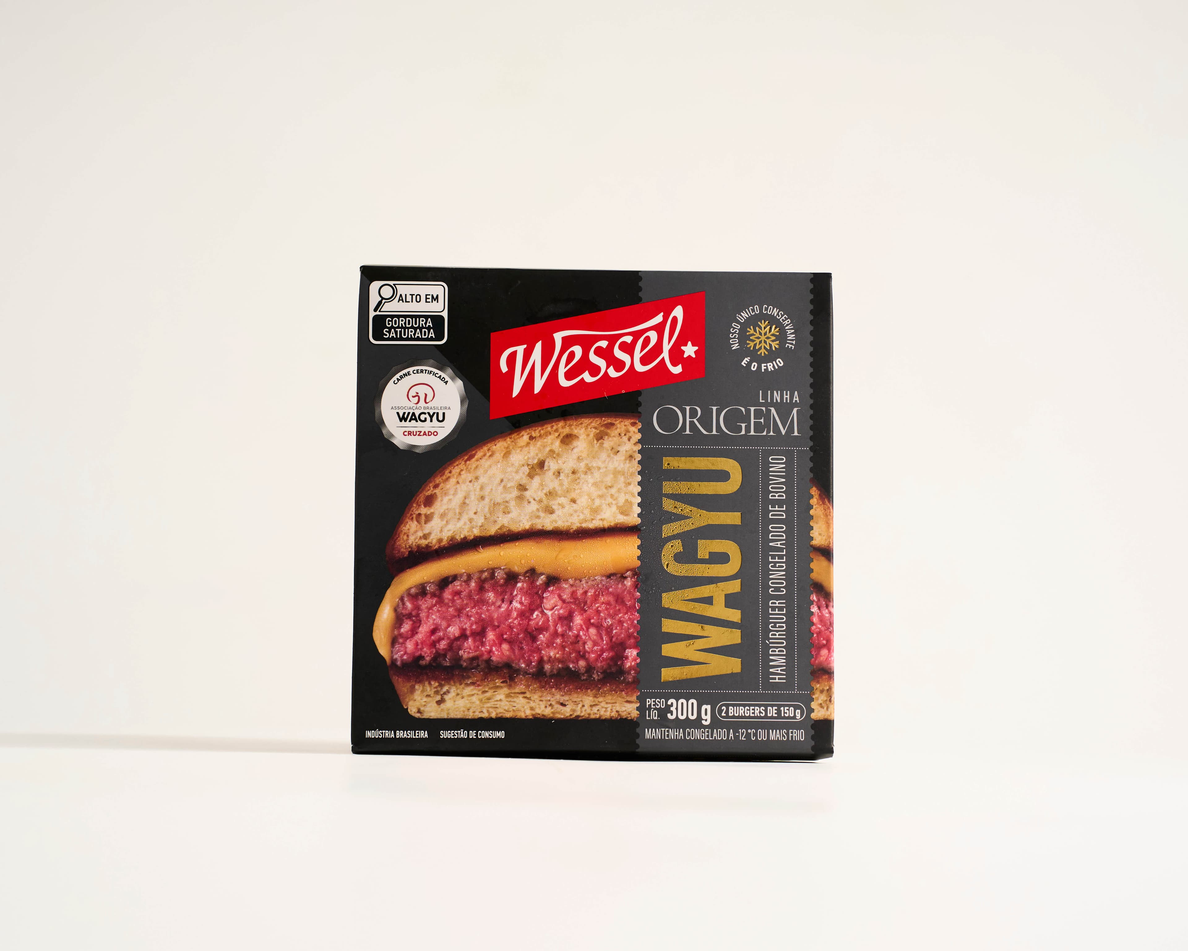 Hambúrguer bovino Wagyu linha origem 300g (2un - 180g)