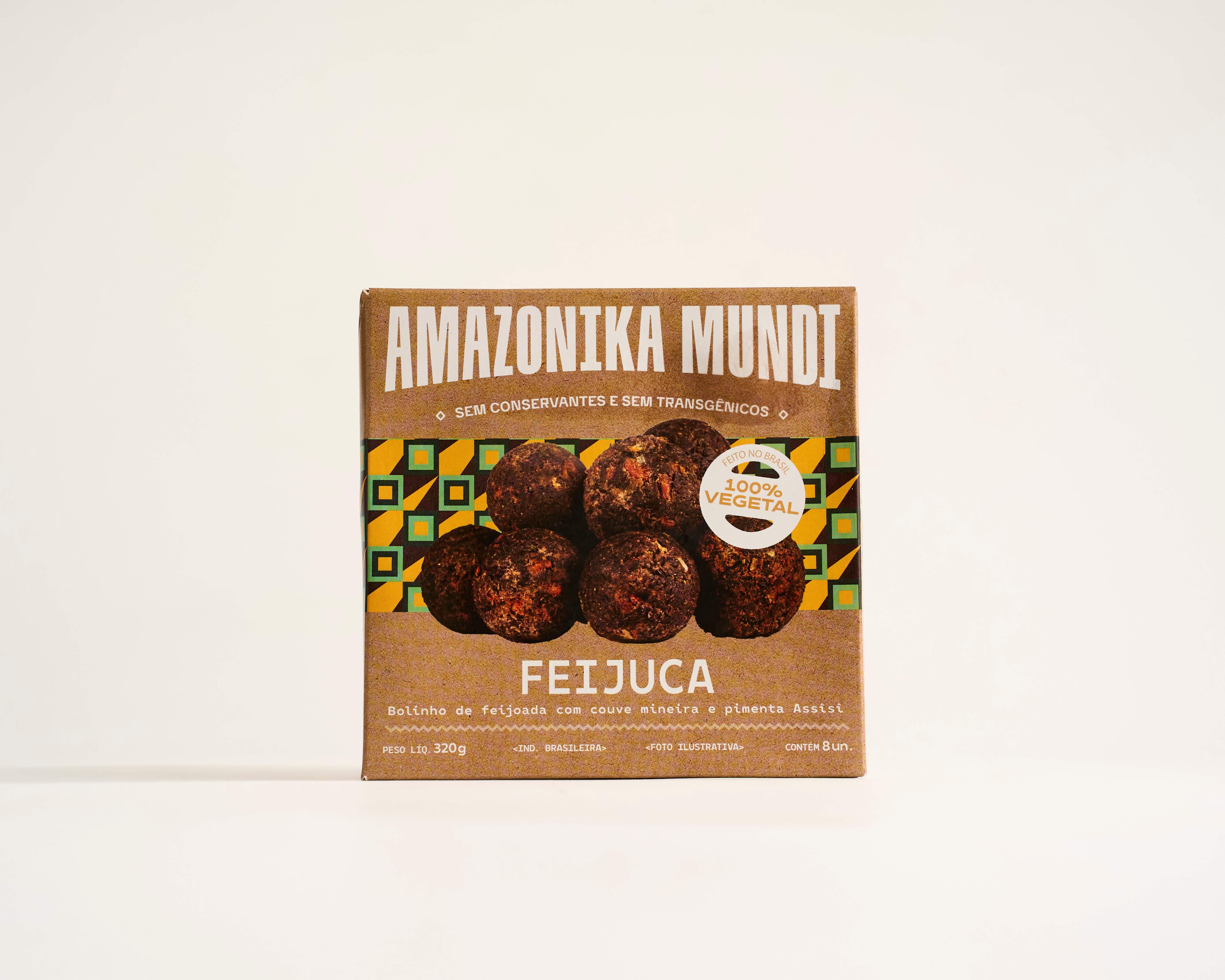 Bolinho de feijoada com bacon vegano e pimenta assîsî 320g