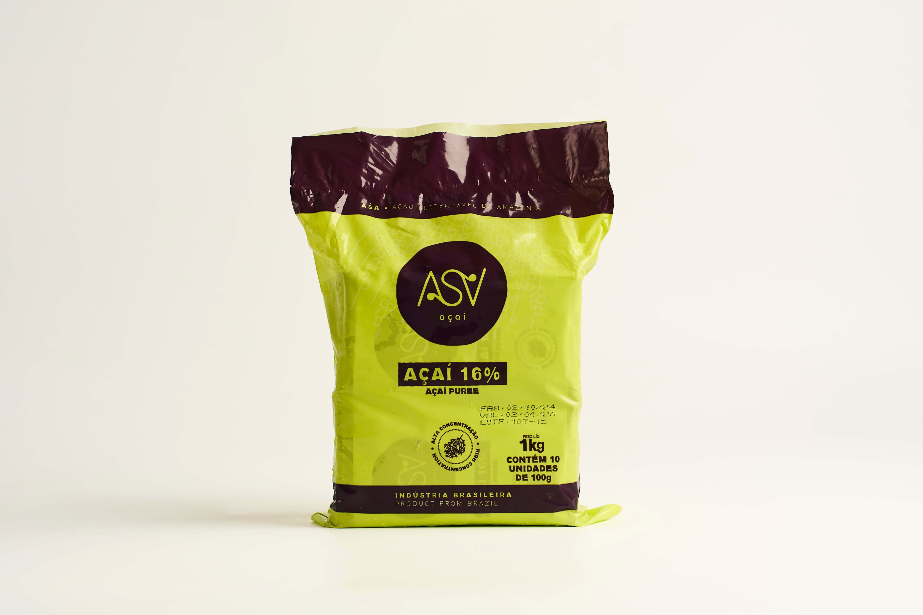 Polpa pura de açaí (10un - 100g)