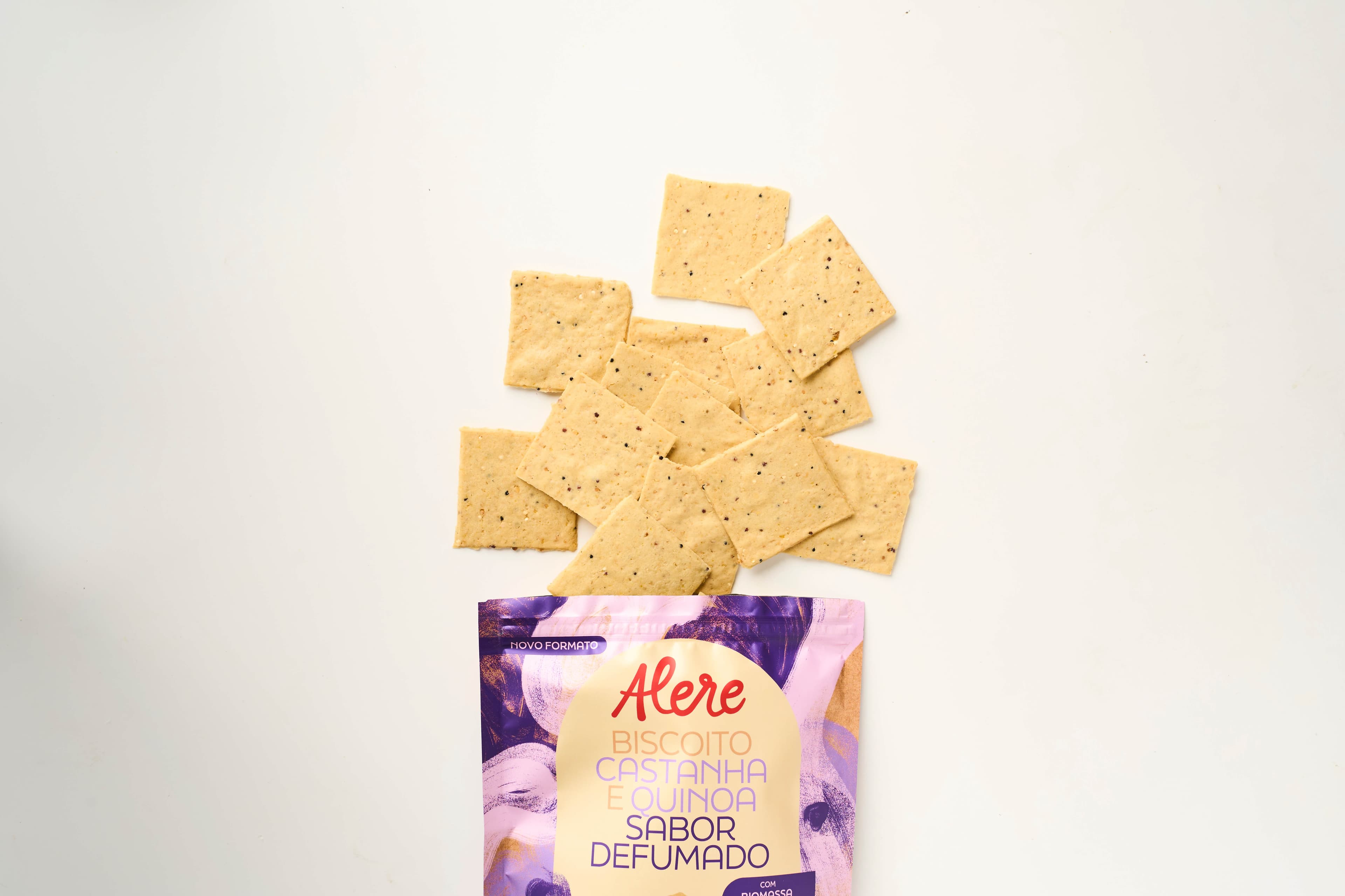 Biscoito de castanha e quinoa sabor defumado 70g