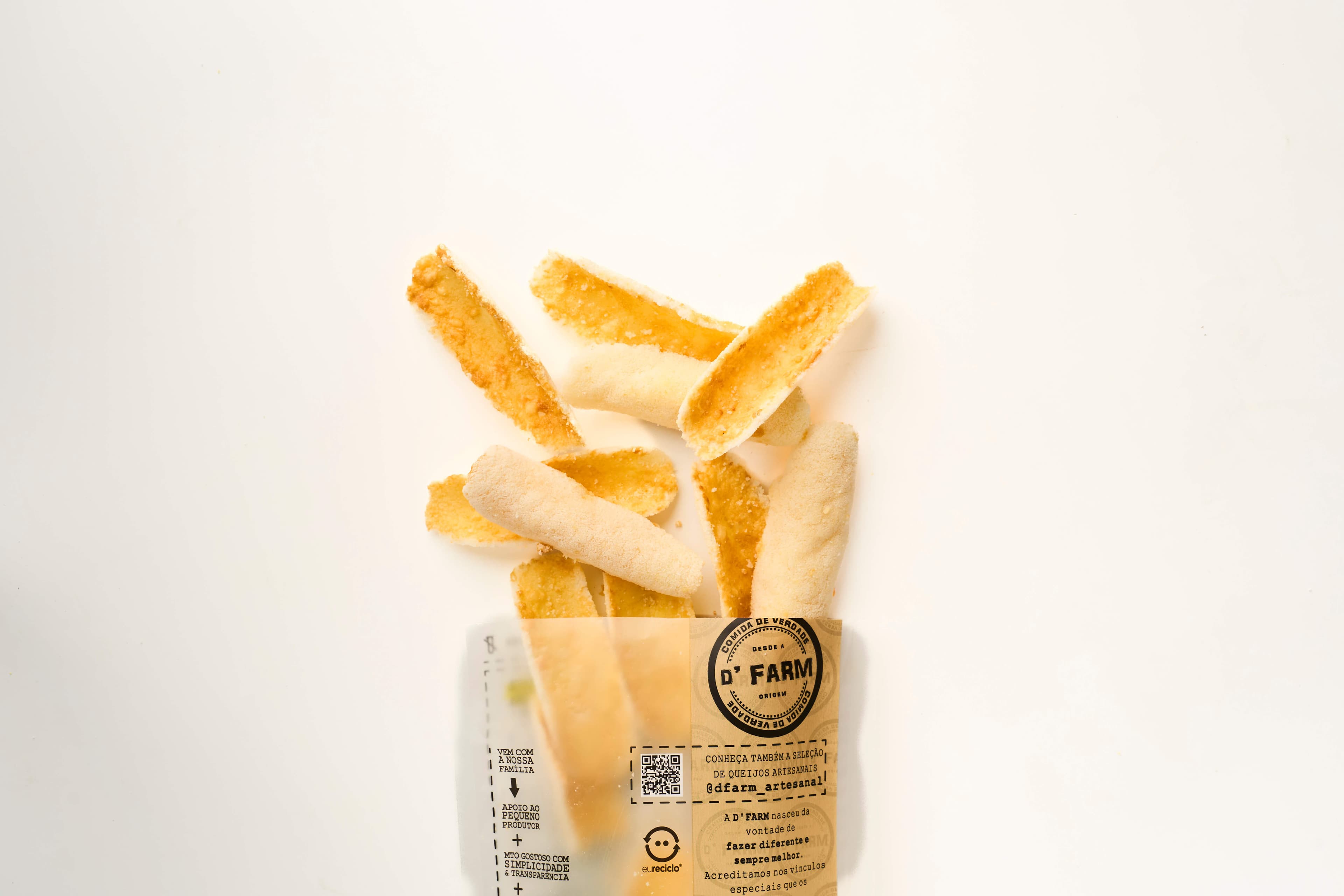 Barquinha de tapioca com queijo meia cura 82g