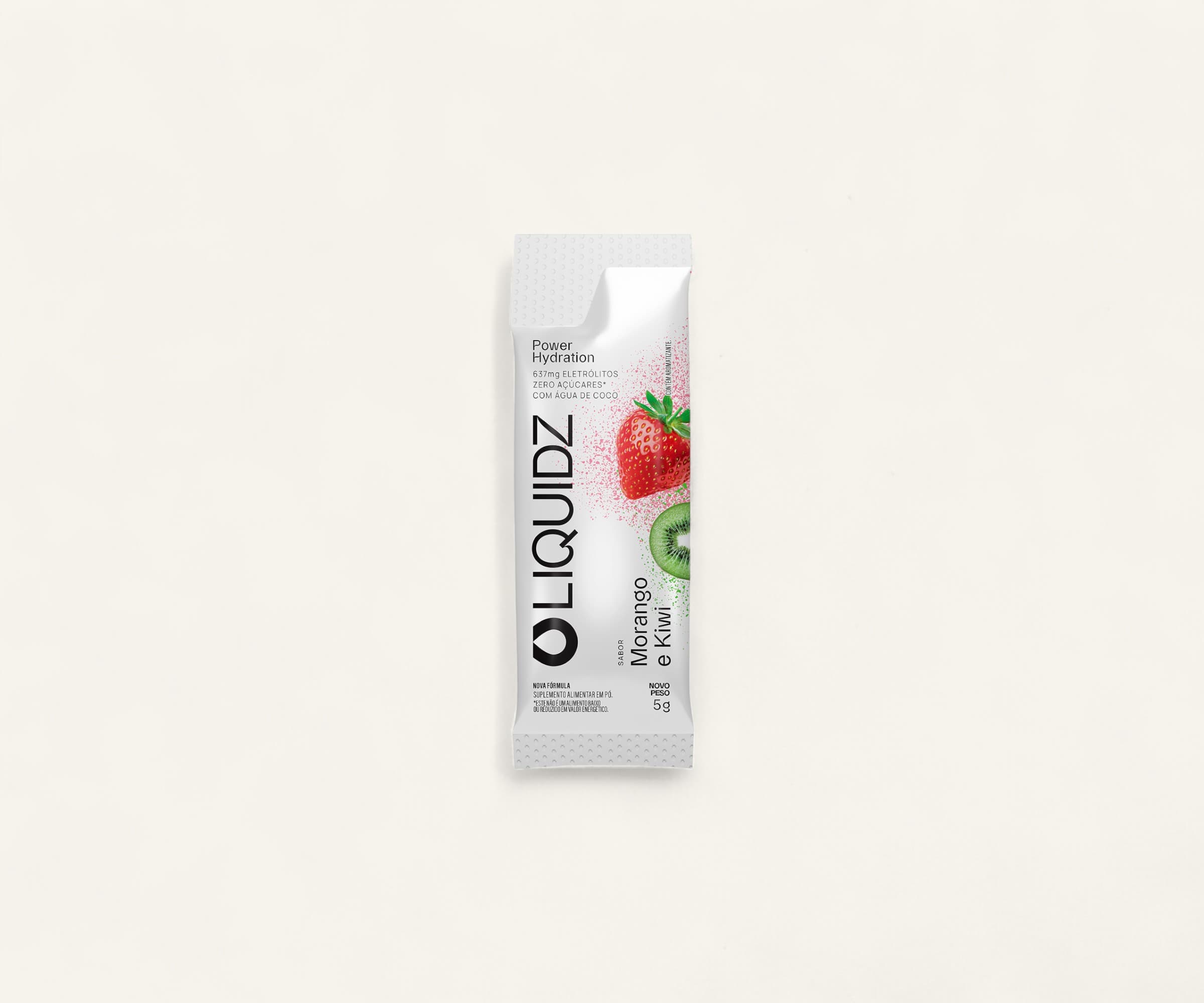 Eletrólitos Liquidz morango com kiwi zero açúcar 1 sachês de 6g