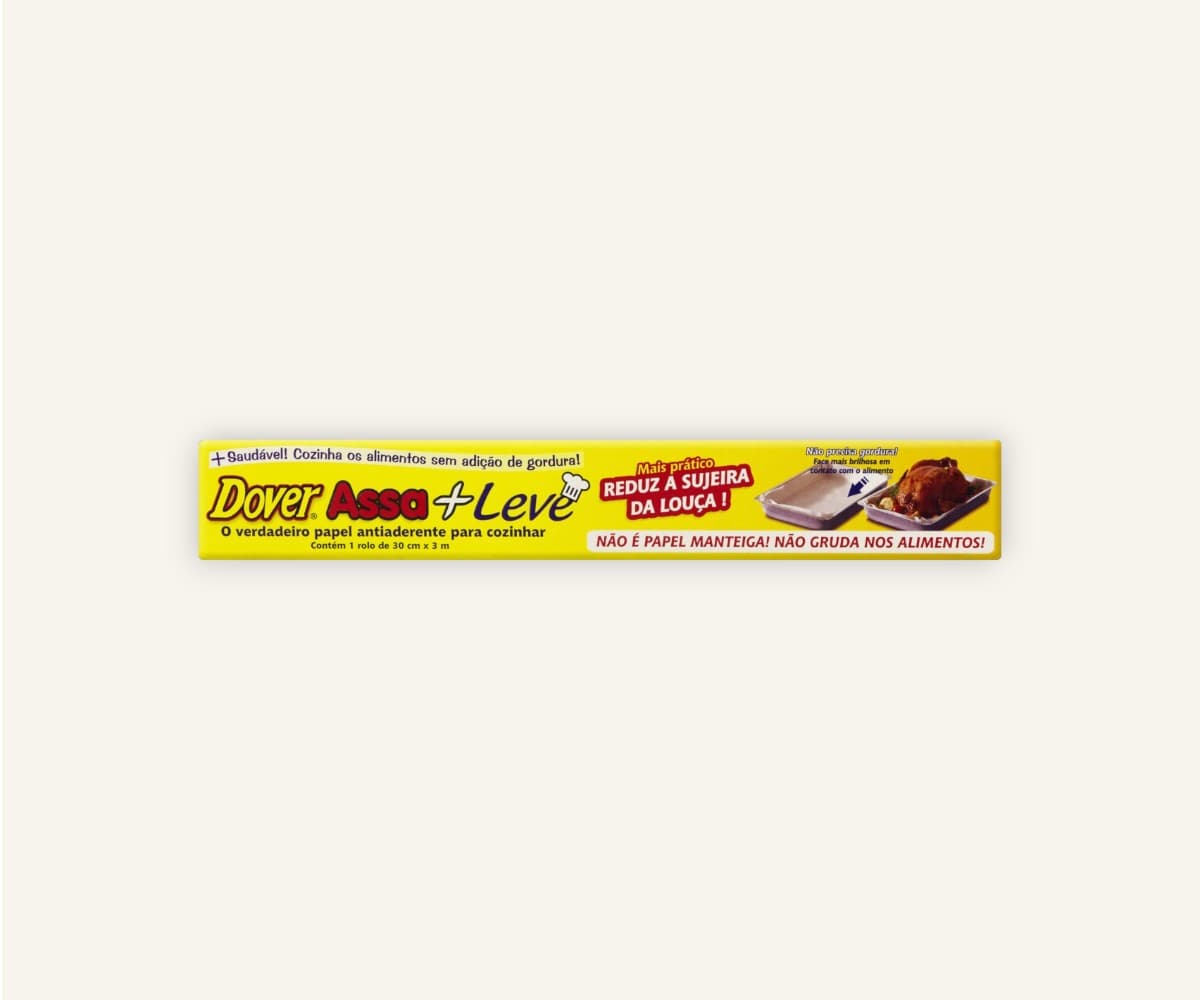 Papel antiaderente assa + leve Dover Roll 40cmx3m