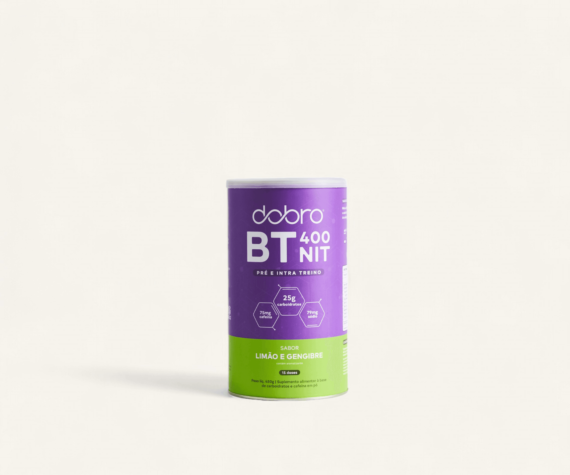 BT 400 Nitrato sabor limão e gengibre com cafeína 450g