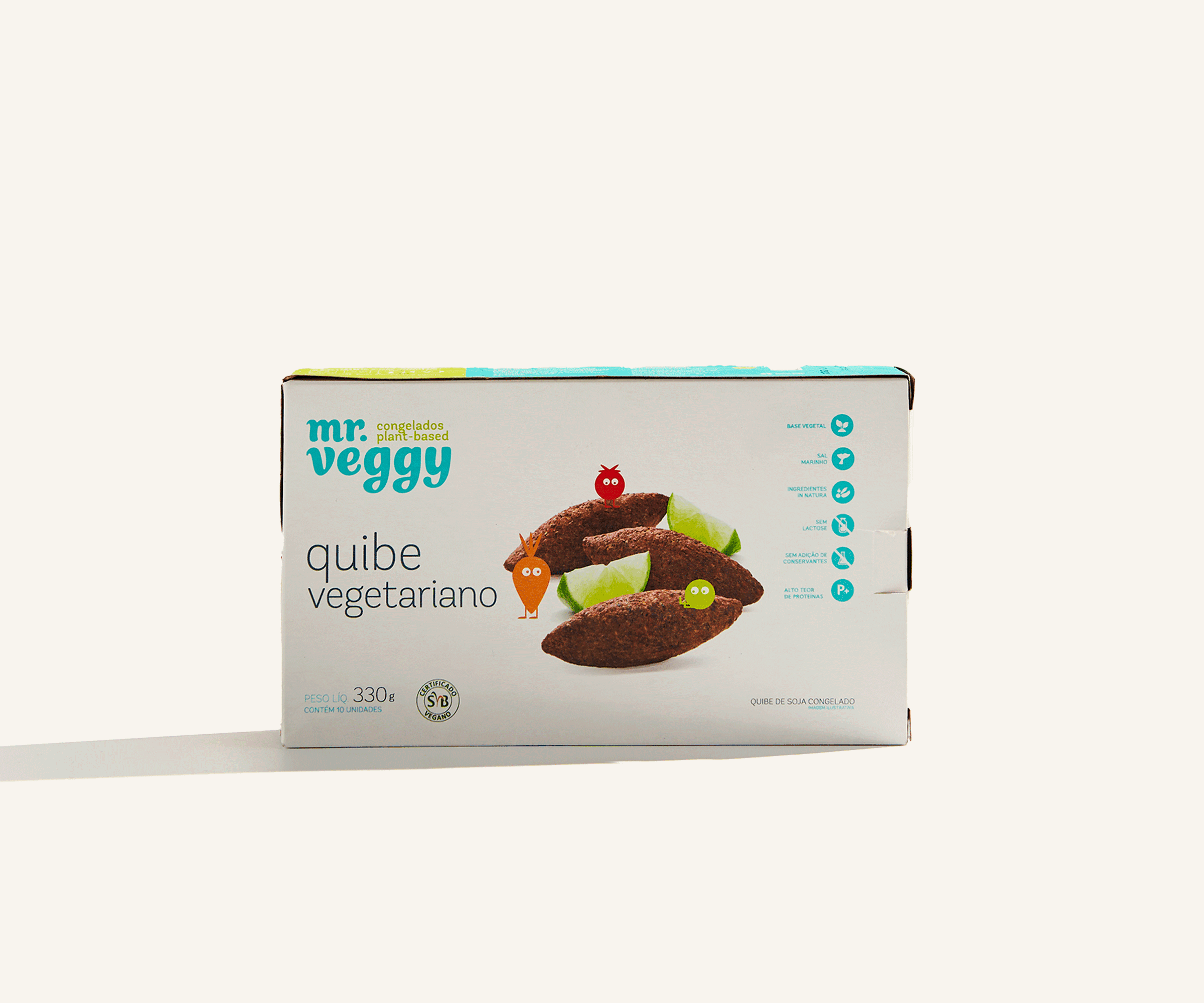 Quibe vegetariano 10 unidades 330g