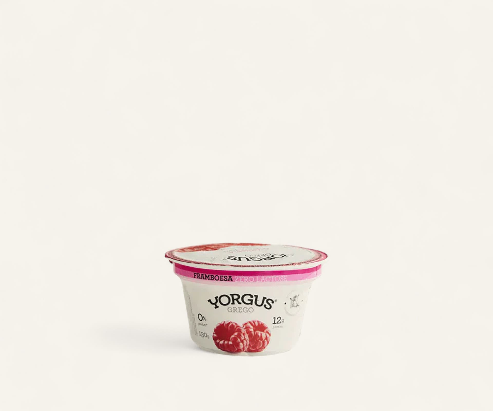 Iogurte grego de framboesa sem lactose Yorgus 130g