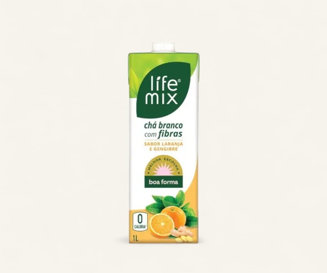 Chá branco de laranja e gengibre Life Mix 1l