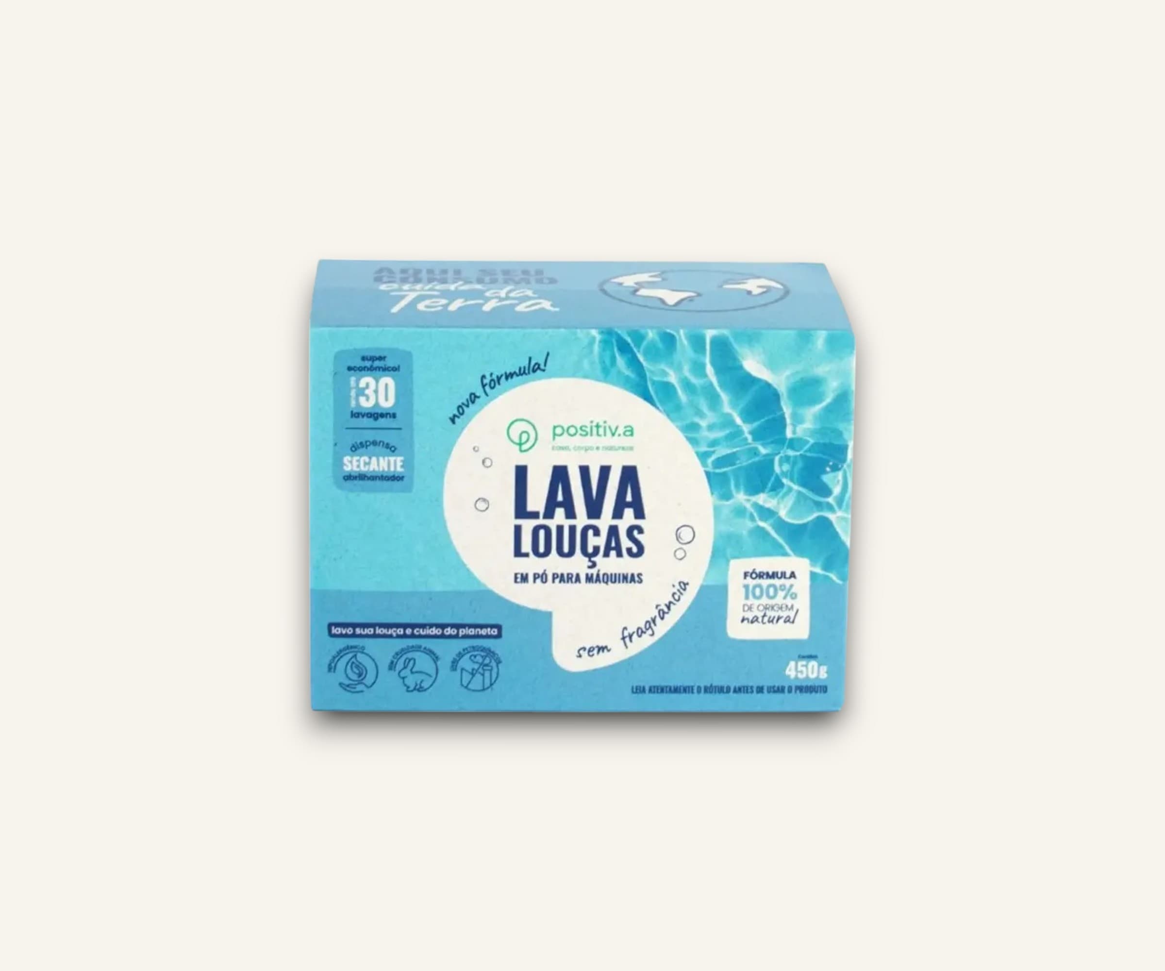 Lava louças em pó para máquinas de lavar louça Positiv.a 450g