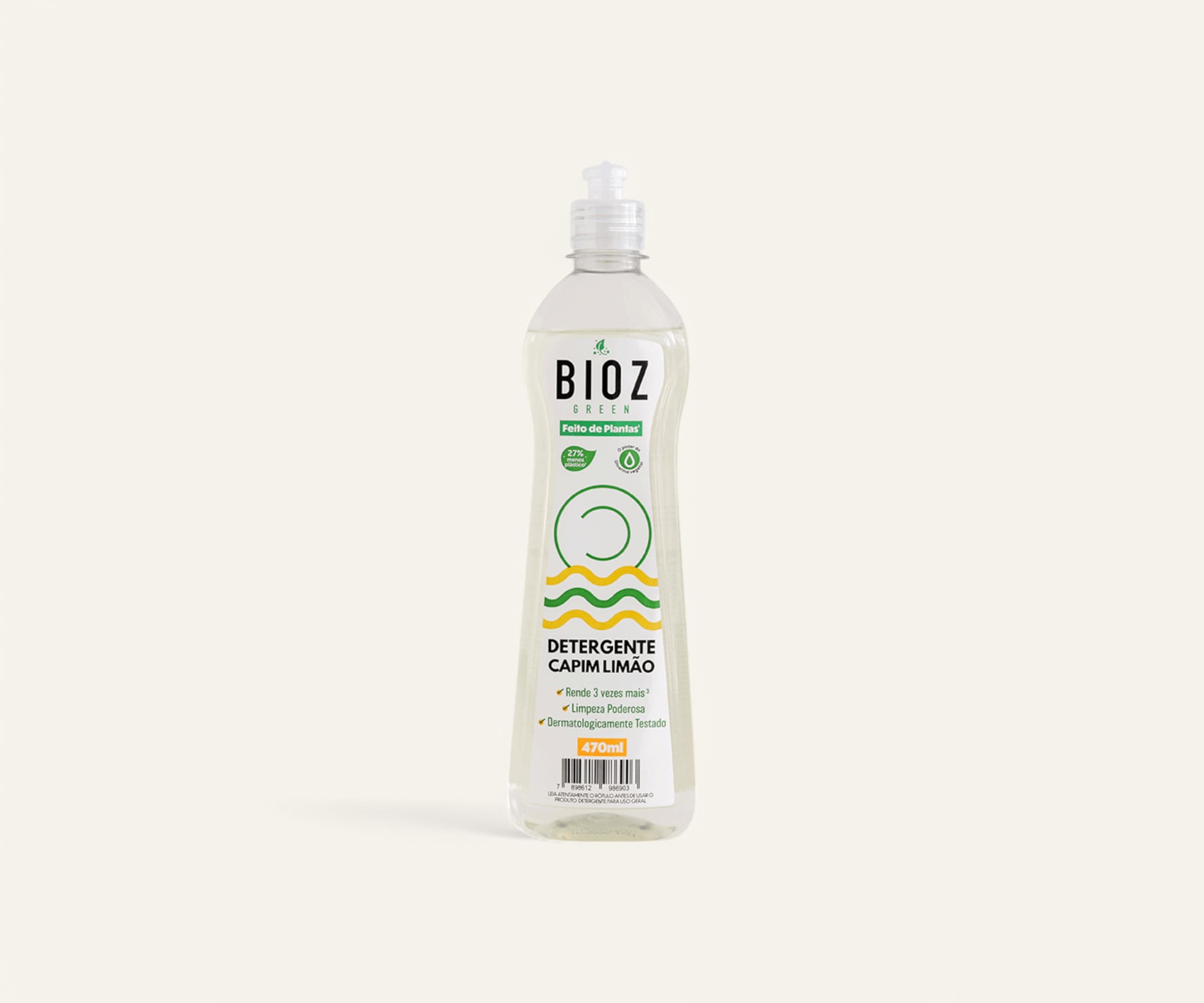Detergente capim limão Bioz Green 470ml