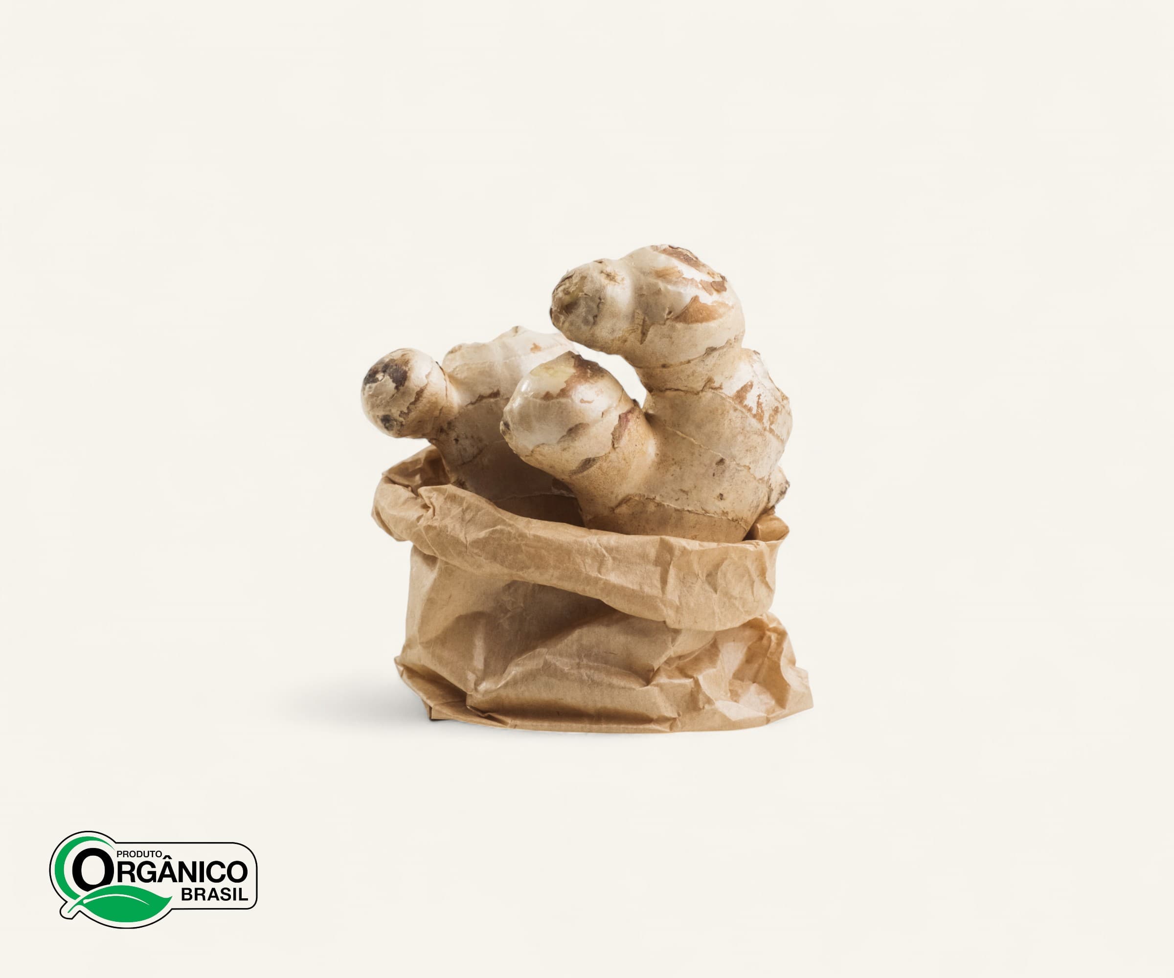 Gengibre orgânico 150g | 3 a 4un