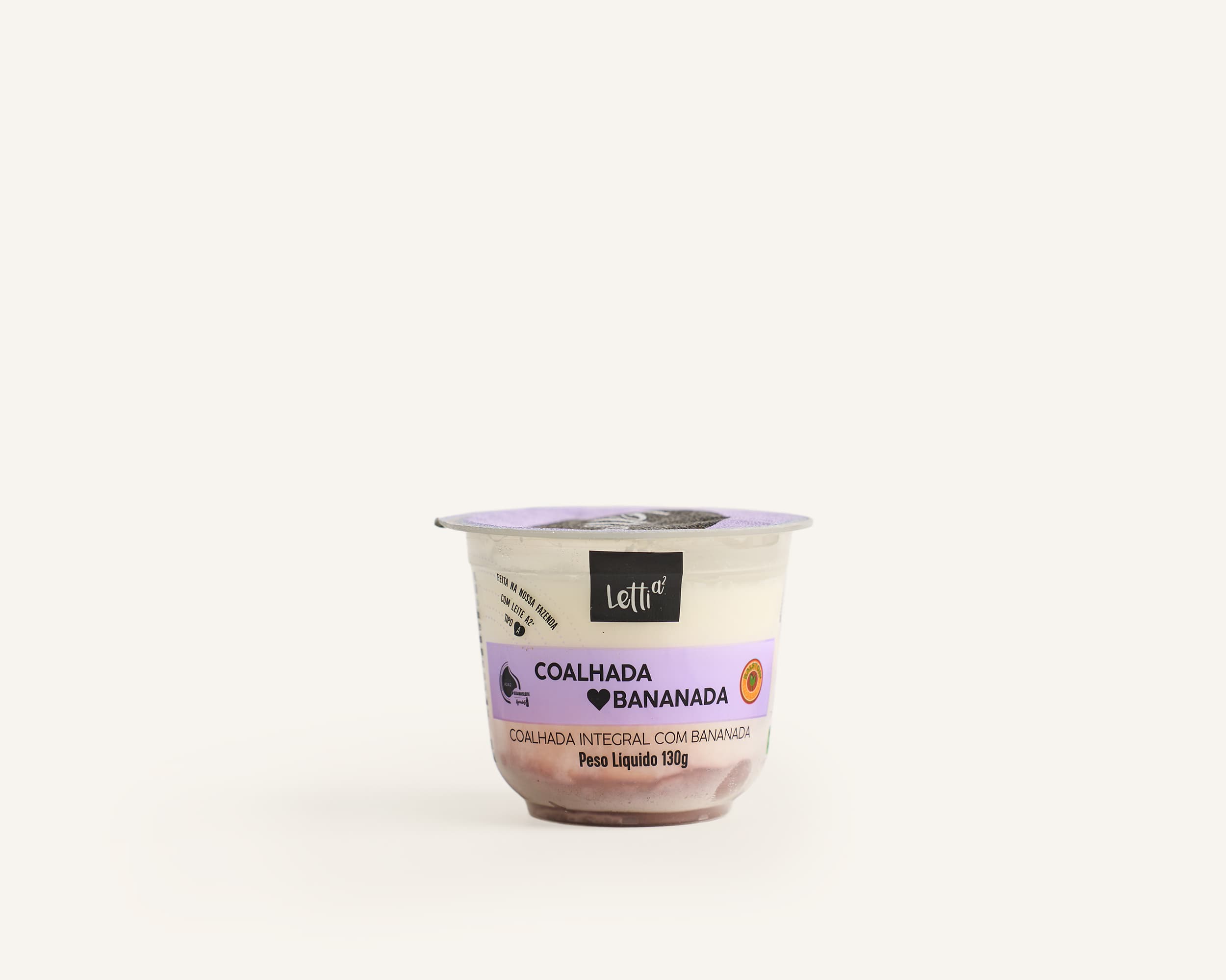 Coalhada Letti com banana 130g