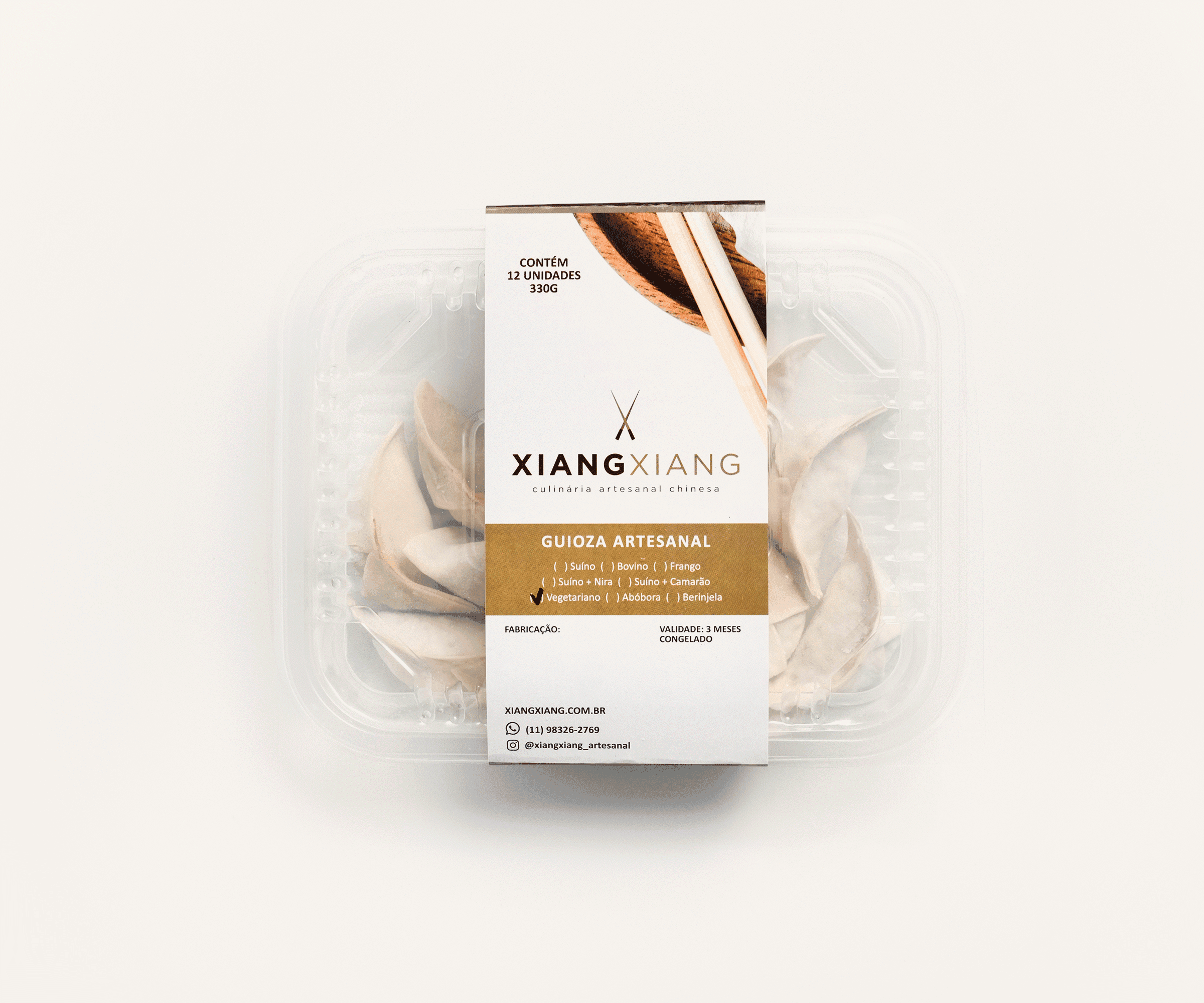 Guioza vegetariano 12 unidades 330g