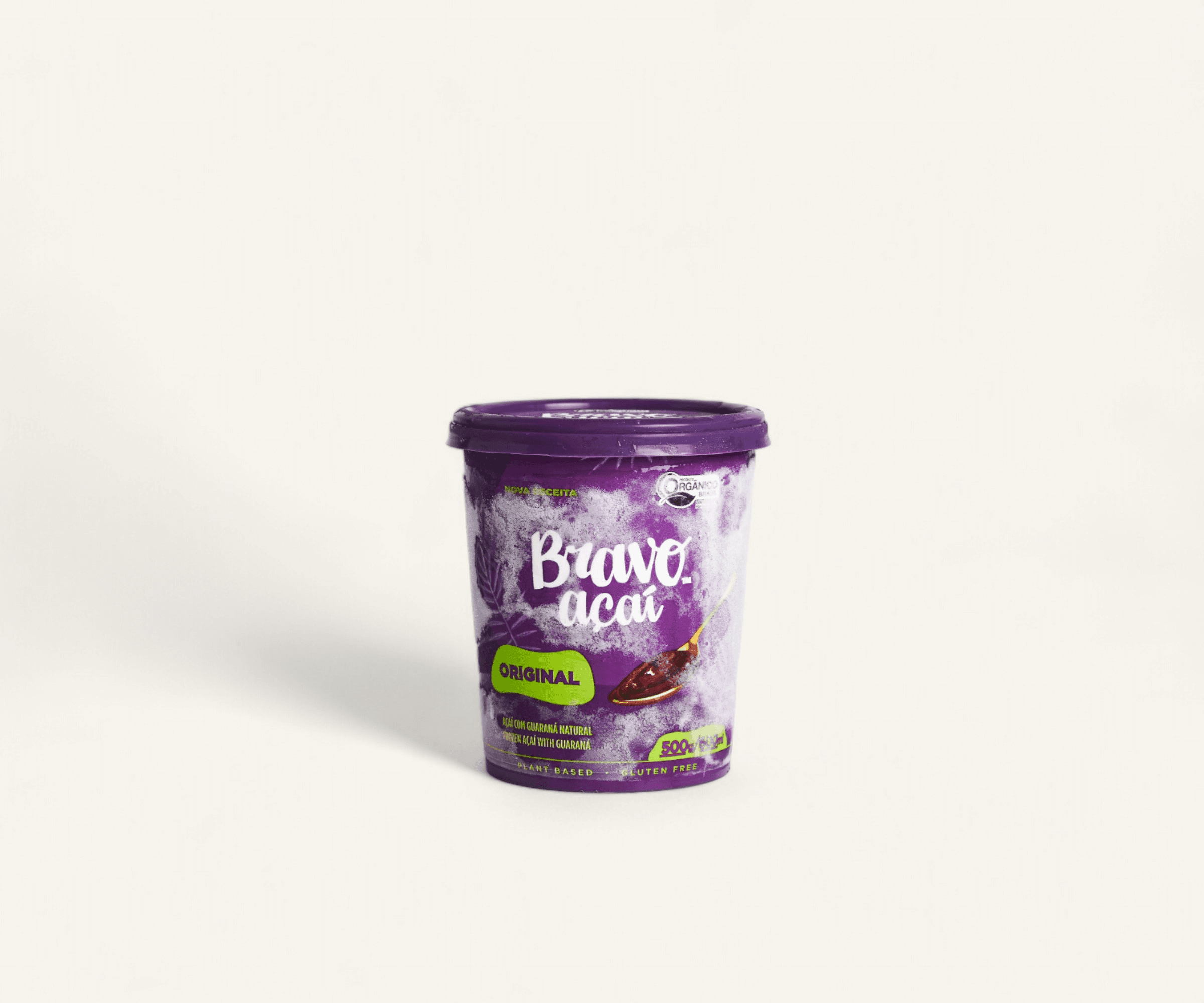 Açaí original orgânico com guaraná natural congelado 600ml