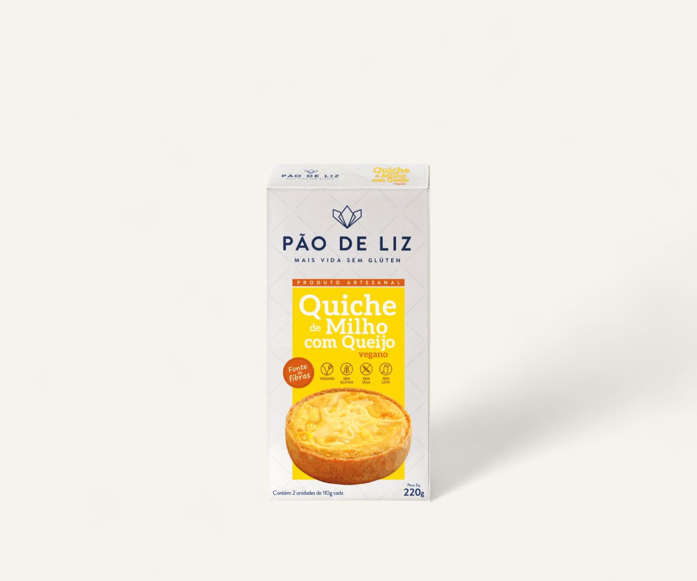 Quiche de milho com queijo 200g (2un - 100g)