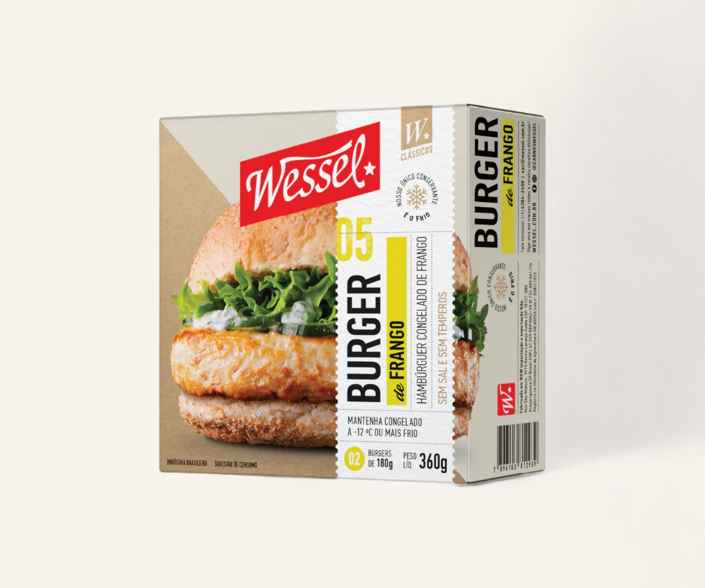 Hambúrguer de frango Clássicos 360g
