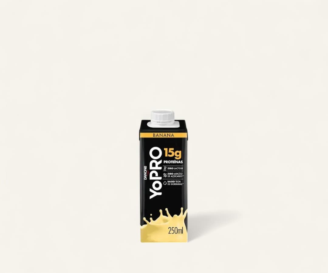 Bebida láctea UHT 15g de proteína sabor banana YoPro 250ml