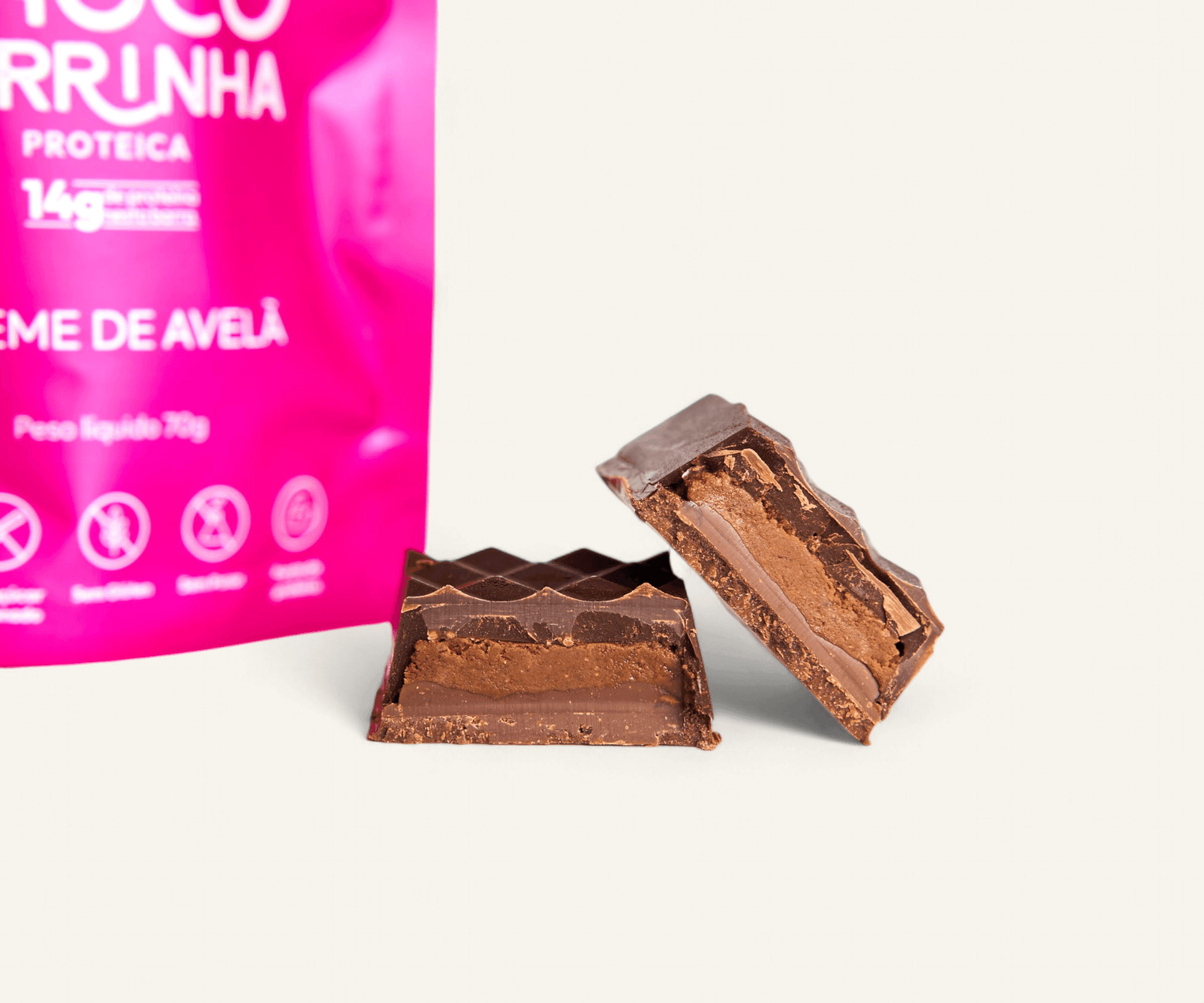 Chocobarrinha proteica creme de avelã 70g