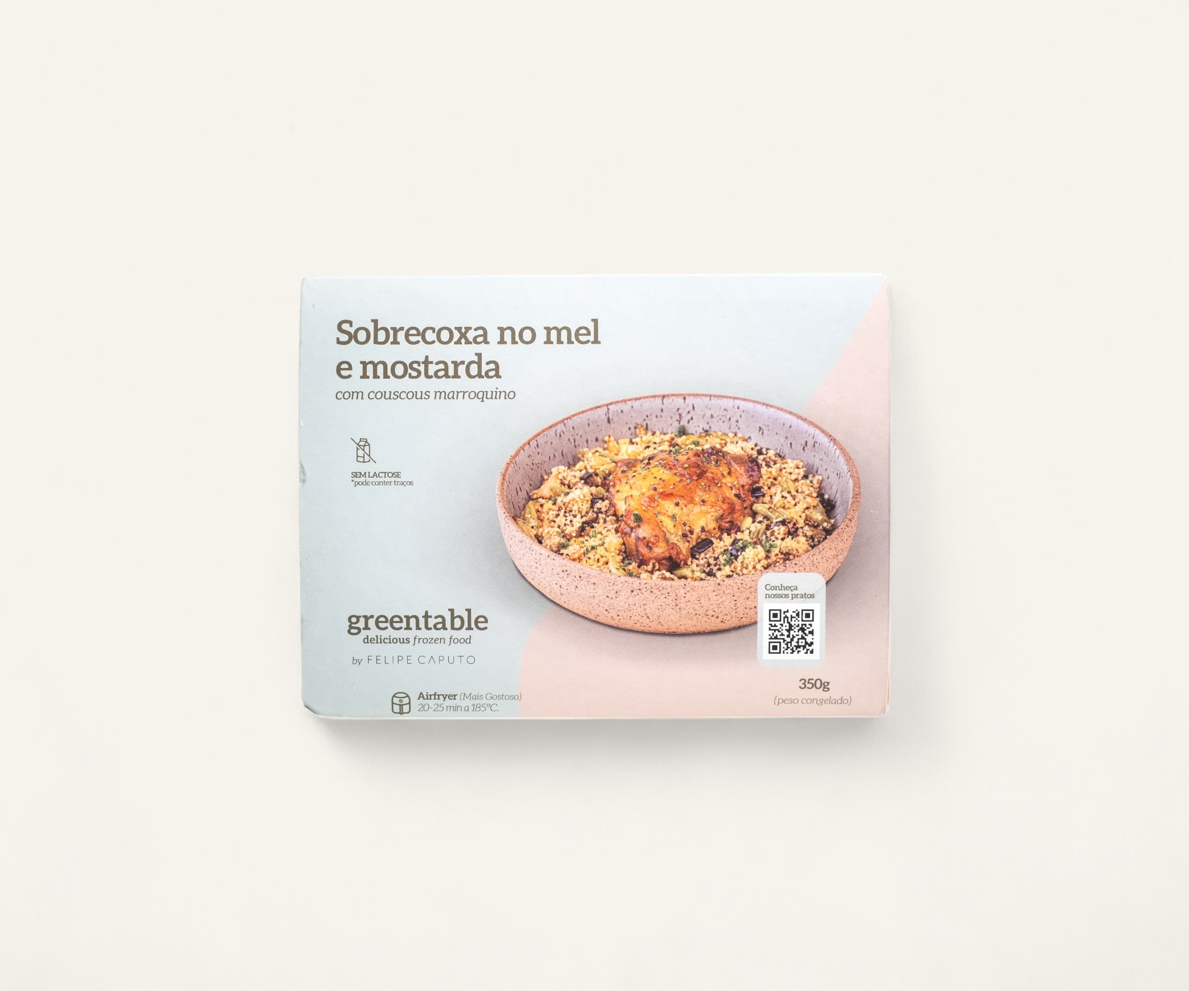 Sobrecoxa no mel e mostarda com couscous marroquino 350g
