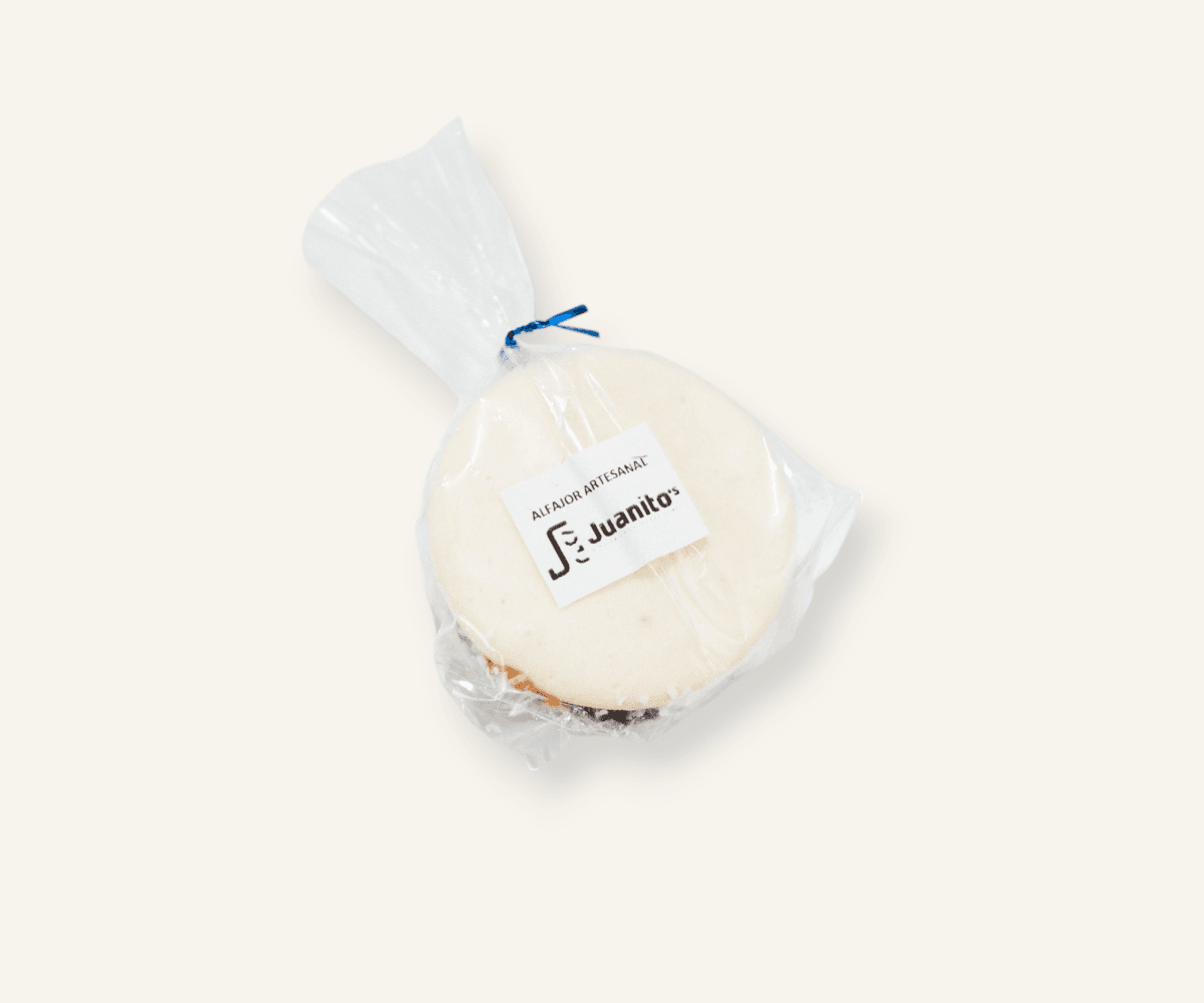 Alfajor artesanal com doce de leite e raspas de coco 87g