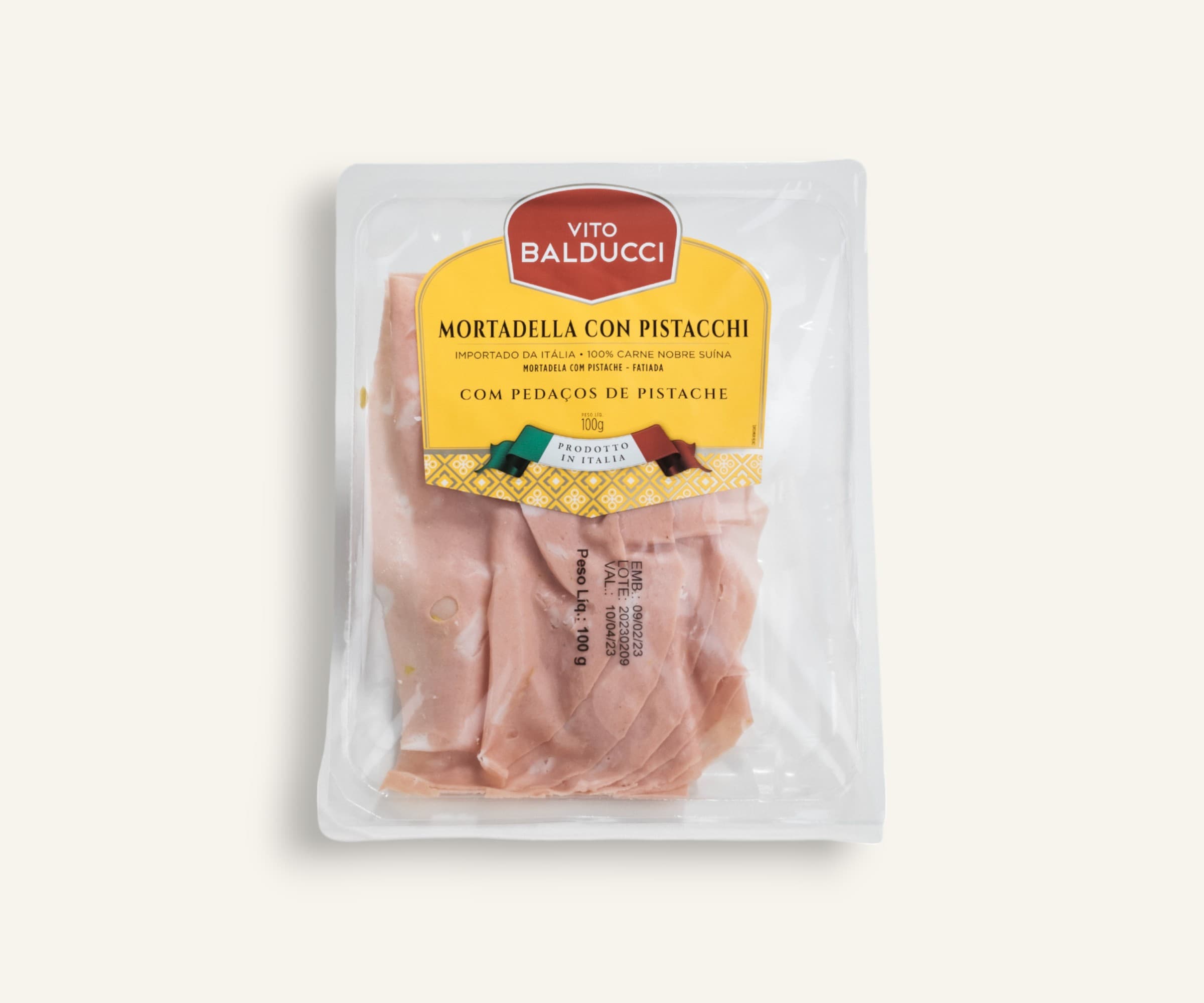 Mortadela com pistache premium 100g