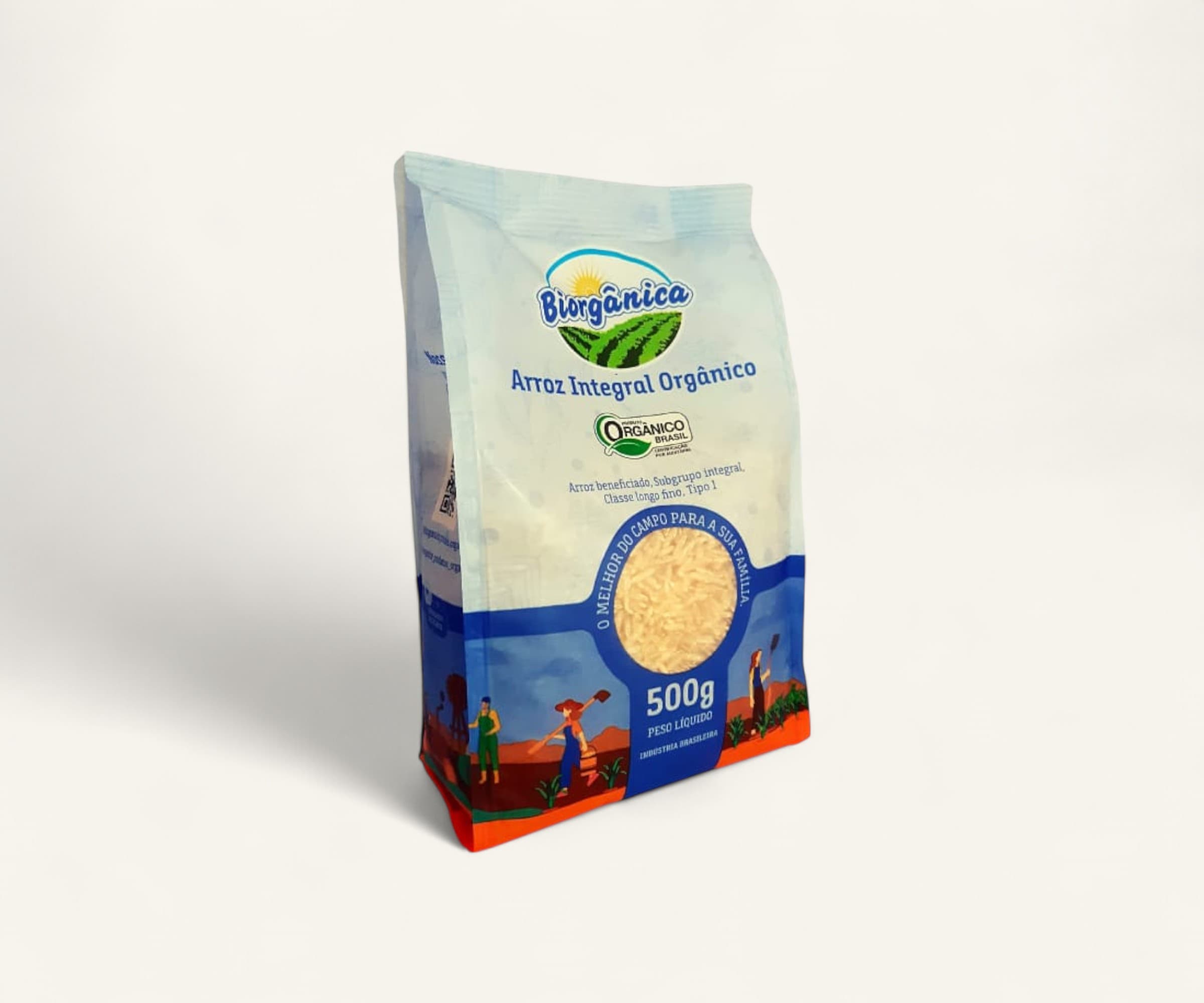 Arroz integral orgânico 500g