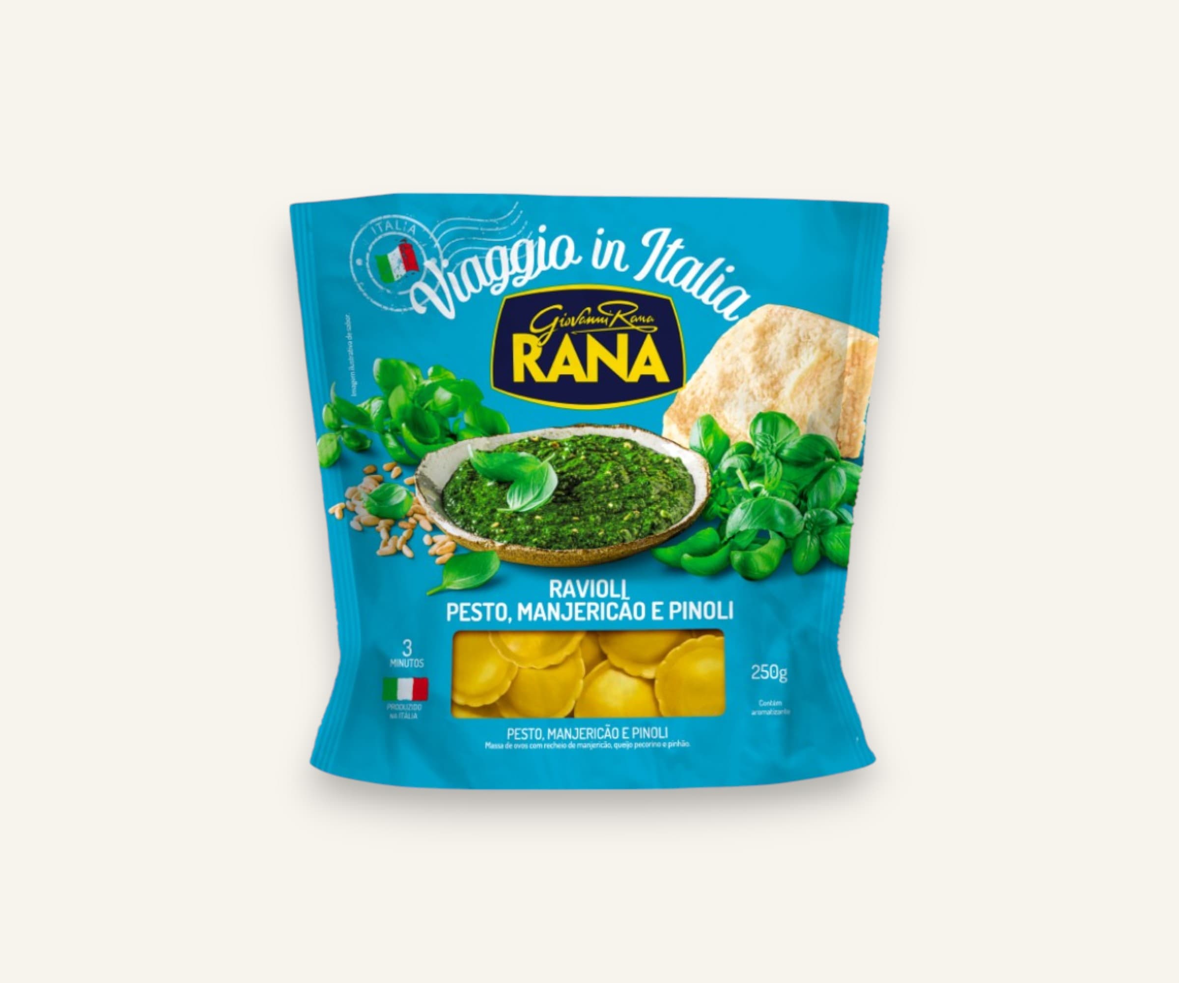 Massa ravioli pesto verde rana 250g