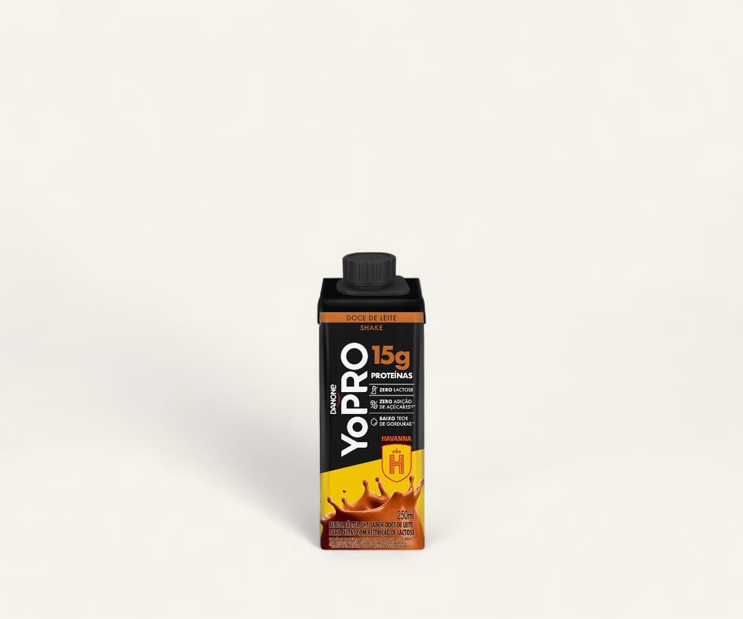 Bebida láctea UHT 15g de proteína sabor doce de leite Havana YoPro 250ml
