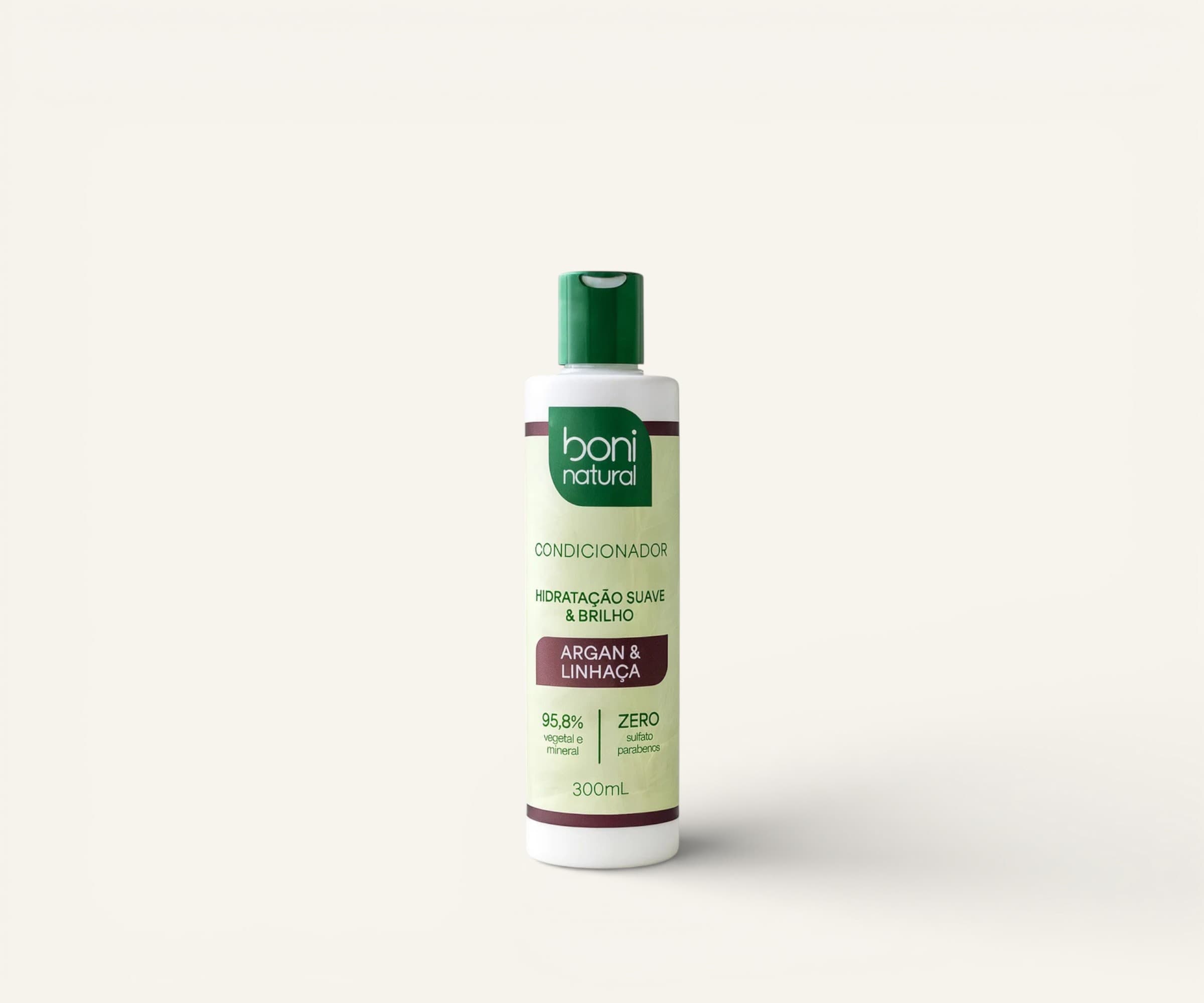 Condicionador hidratante argan & linhaça Boni Natural 300ml