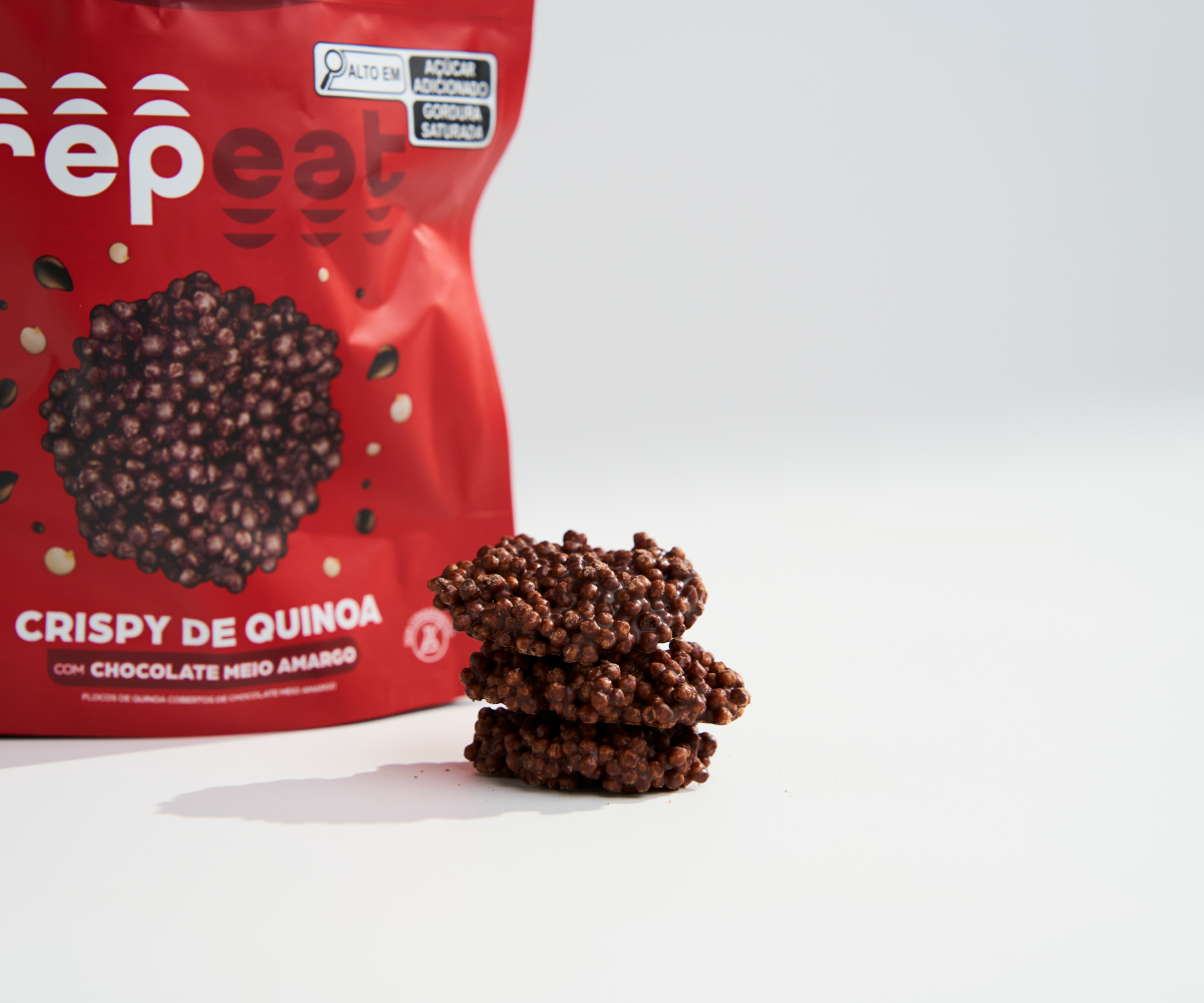 Crispy de quinoa com chocolate meio amargo 50g