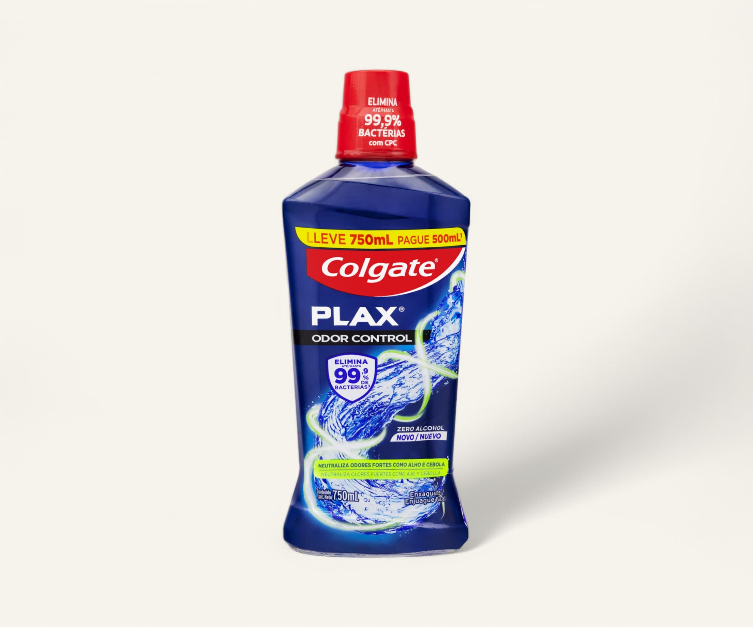 Antisséptico bucal Plax odor control Colgate 750ml