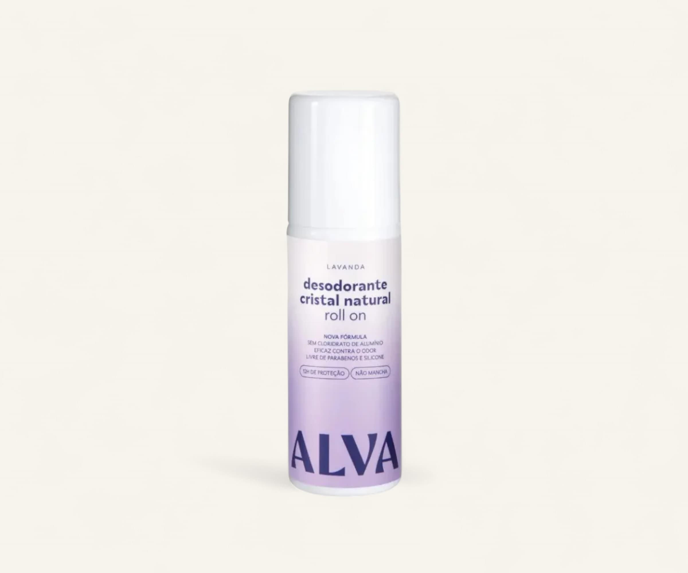 Desodorante cristal natural roll-on lavanda Alva 70ml