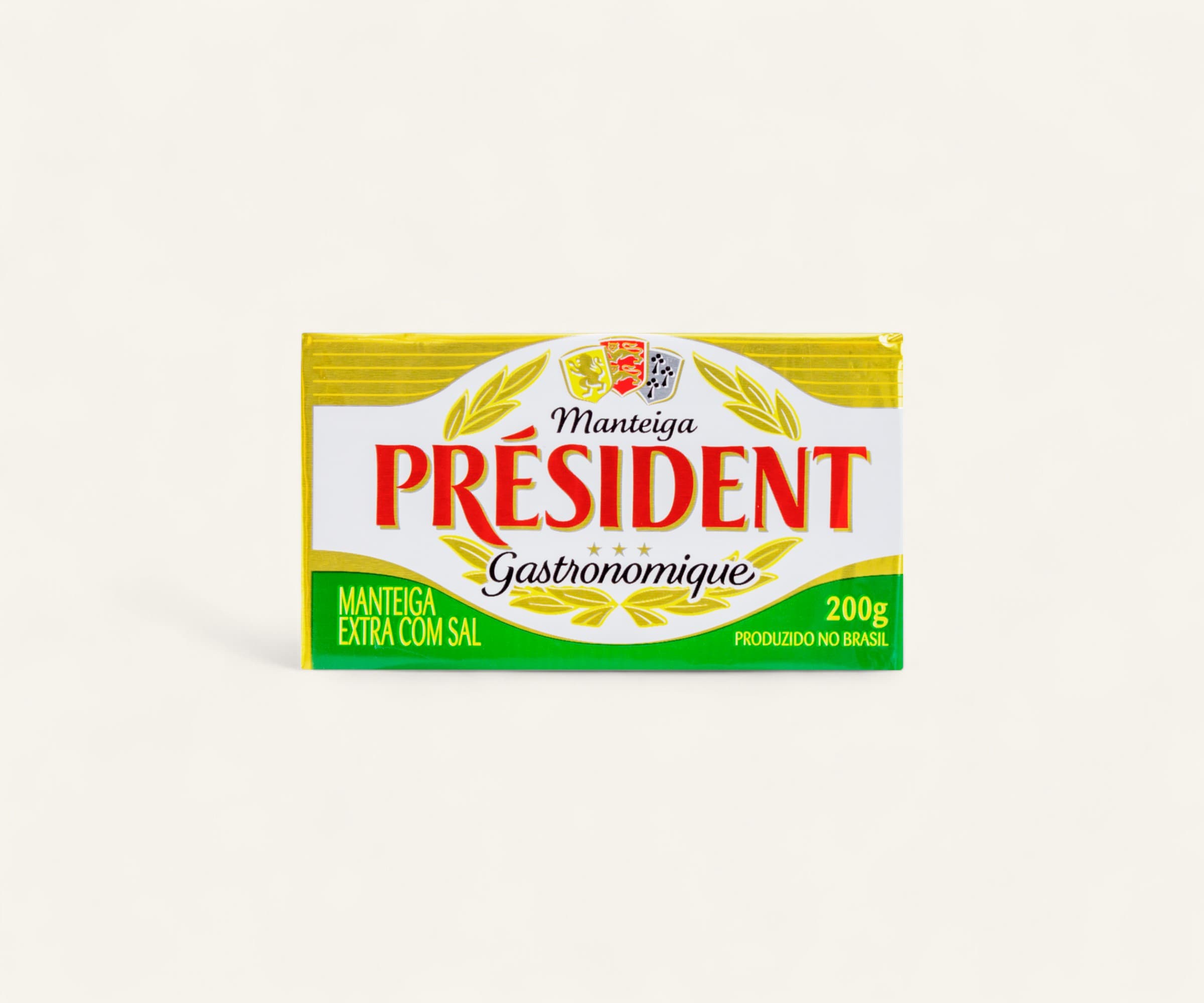 Manteiga tablete com sal Président 200g