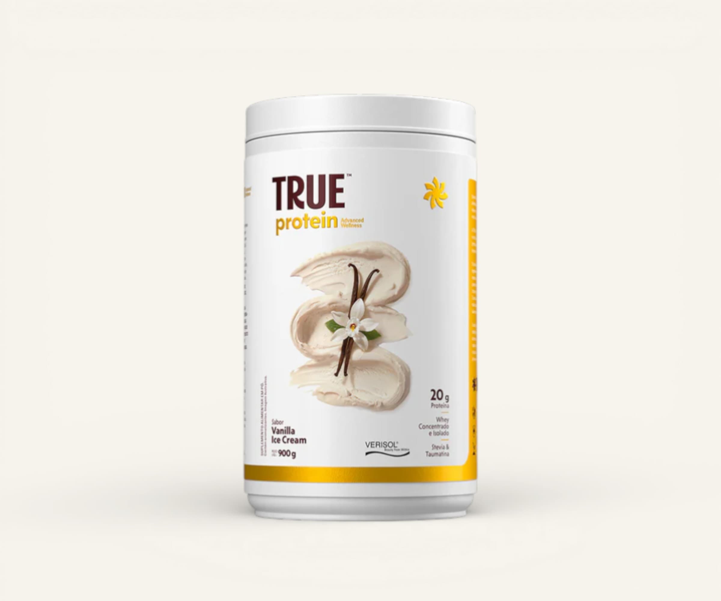 Whey protein True protein advanced whey concentrado e isolado 20g sabor vanilla ice cream 900g