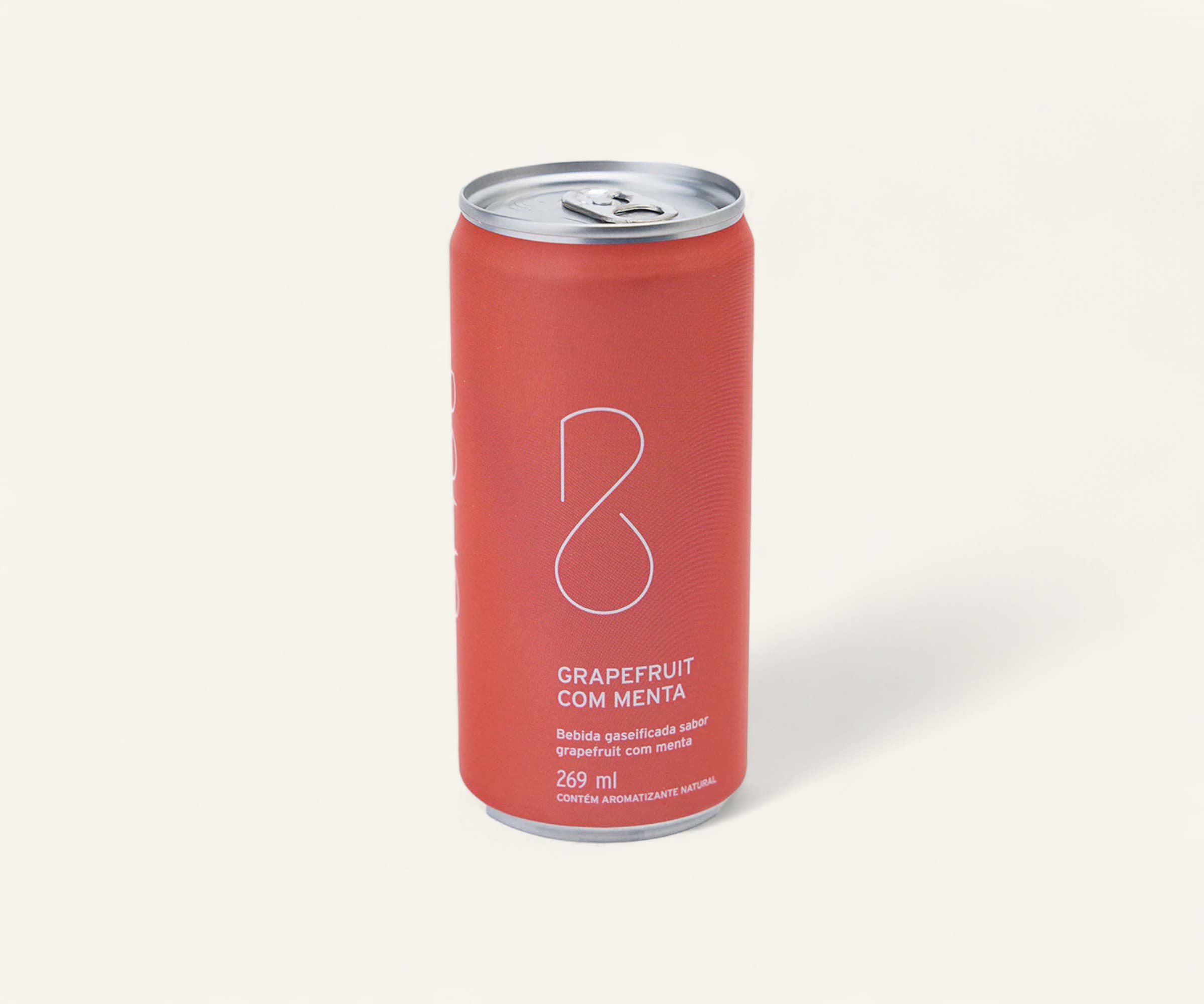 Bebida gaseificada com água de coco sabor grapefruit e menta 269ml