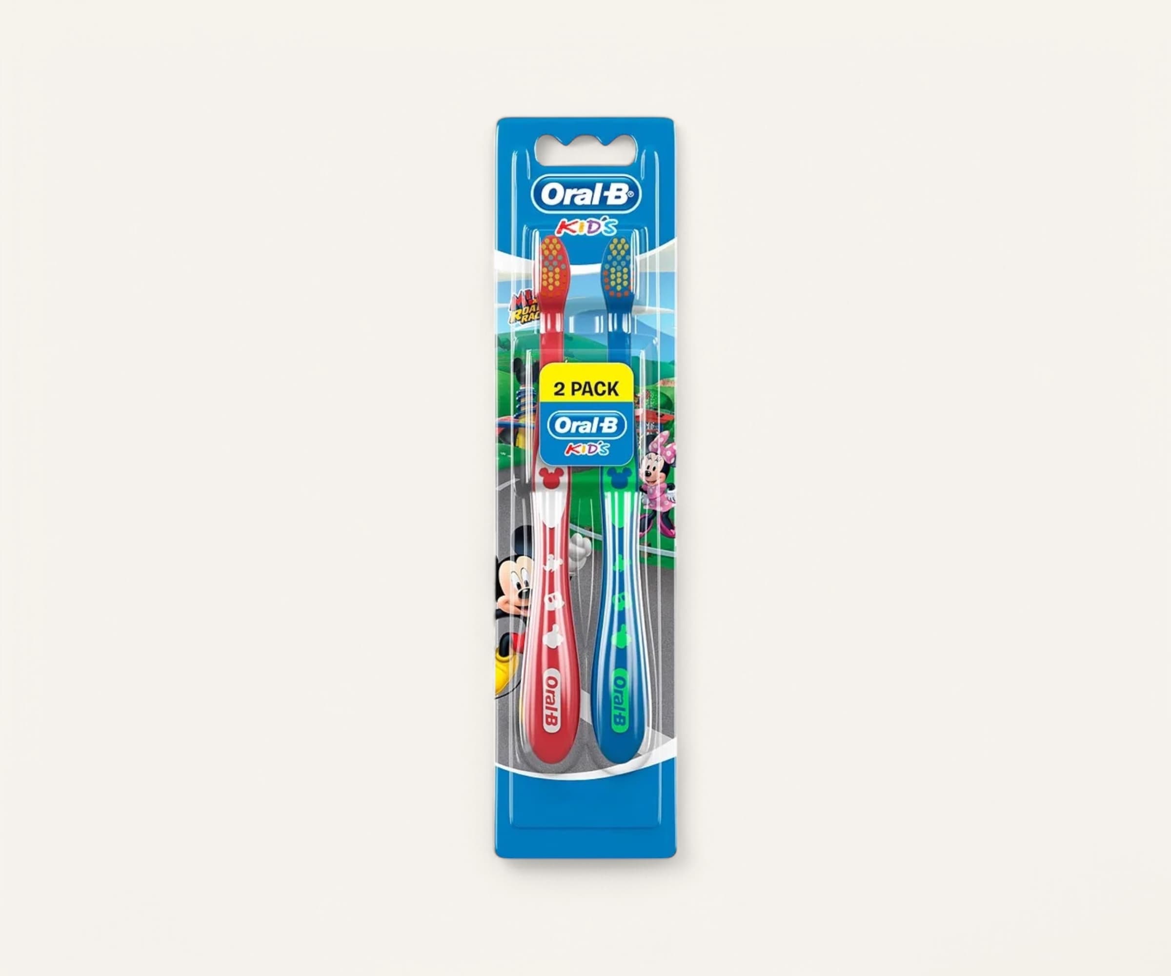 Escova dental infantil Mickey suave Oral-B pack 2un