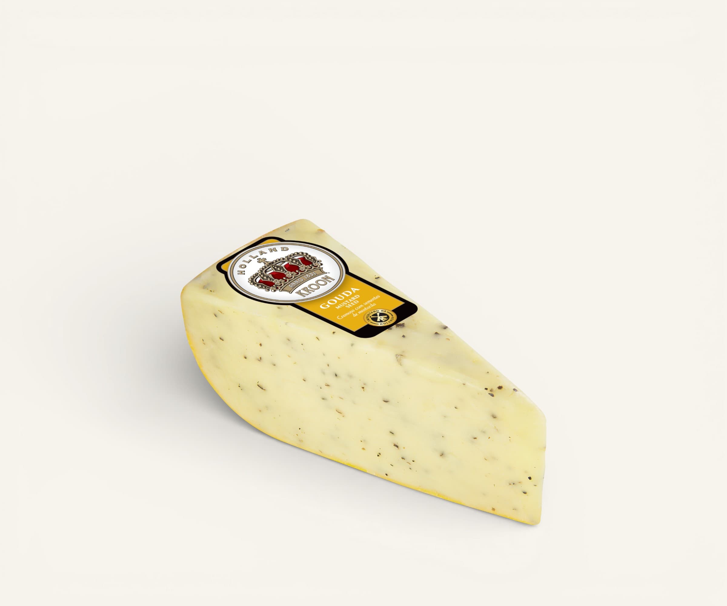 Queijo holandês gouda with mustard seed Kroon aprox. 110g