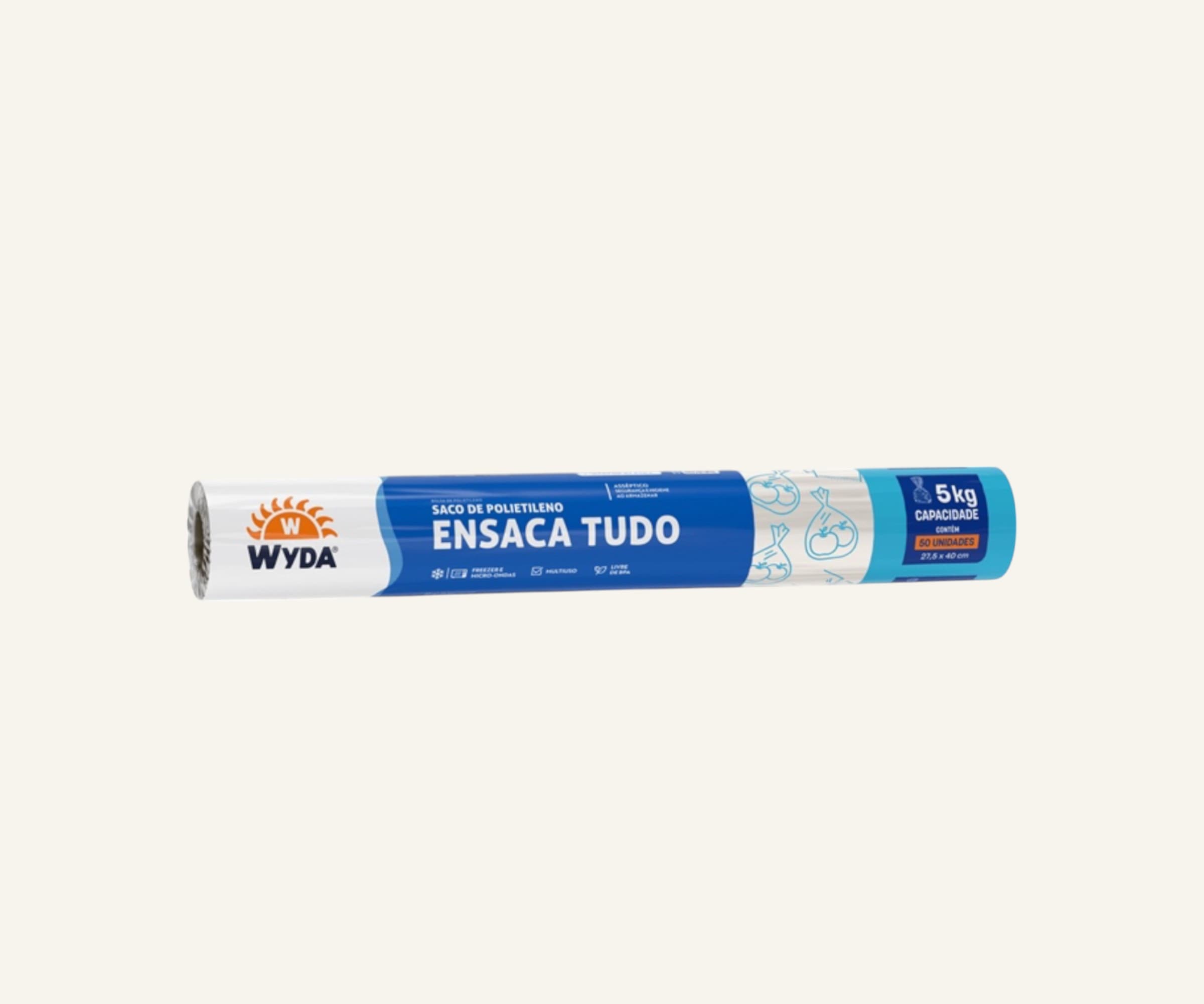 Saco plástico para freezer e microondas Ensaca Tudo 50un