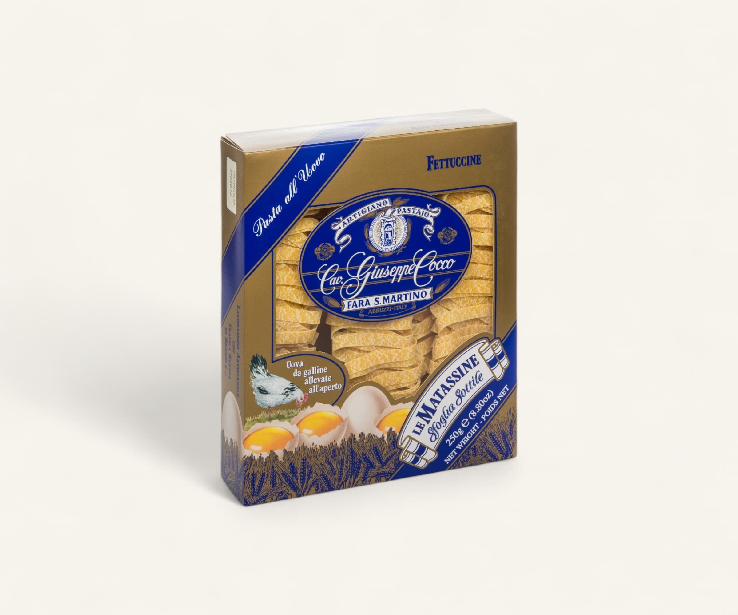 Macarrão fettuccine de grano duro ao ovo matassine 200g