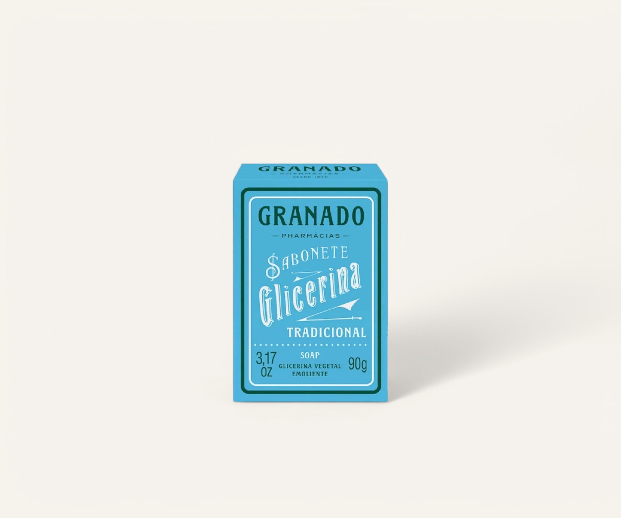 Sabonete vegetal em barra de glicerina tradicional Granado 90g